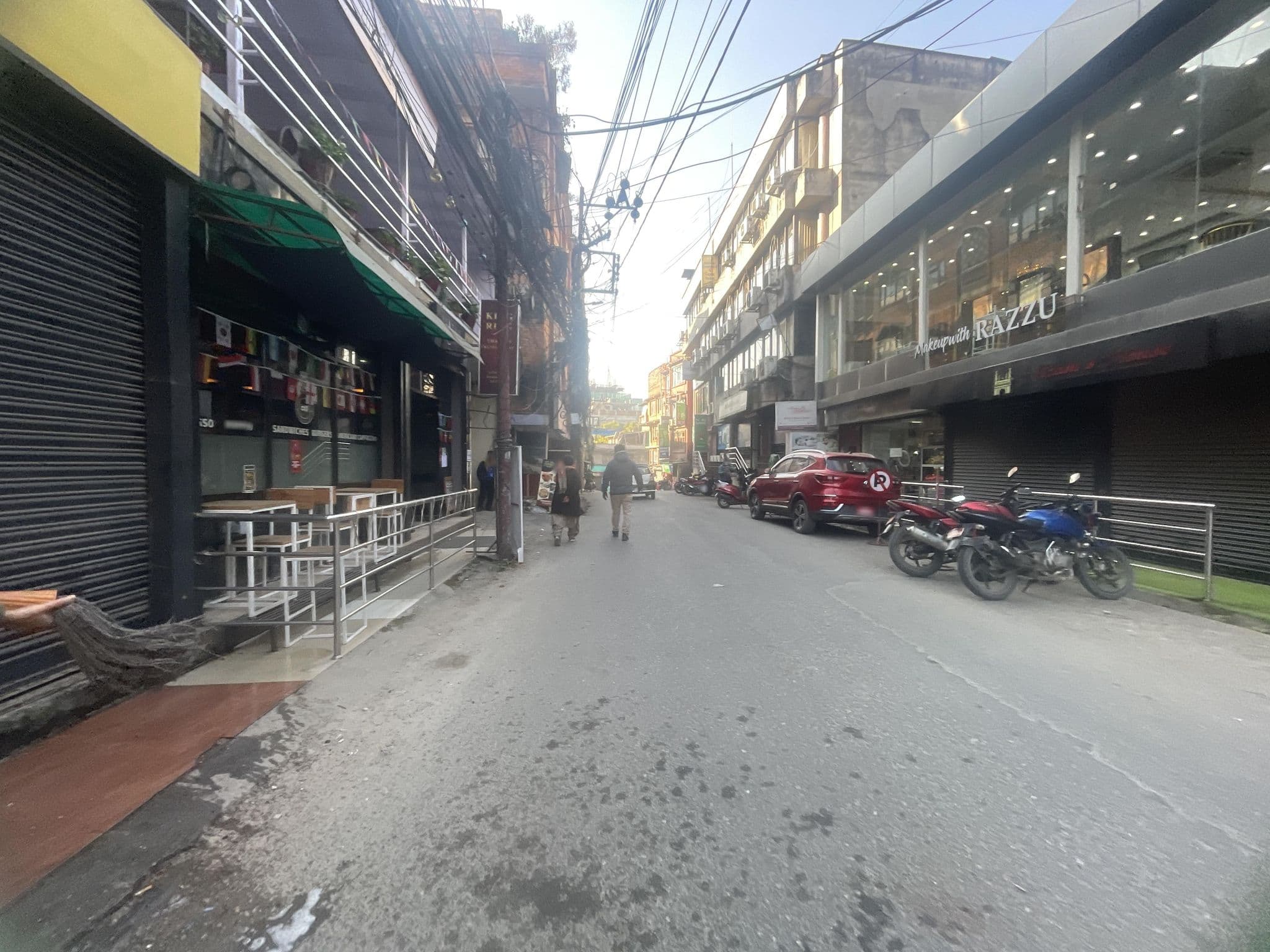 Street view near Elephant House, Kathmandu — © Ghyasang_Ghising (CC BY-SA · Mapillary)