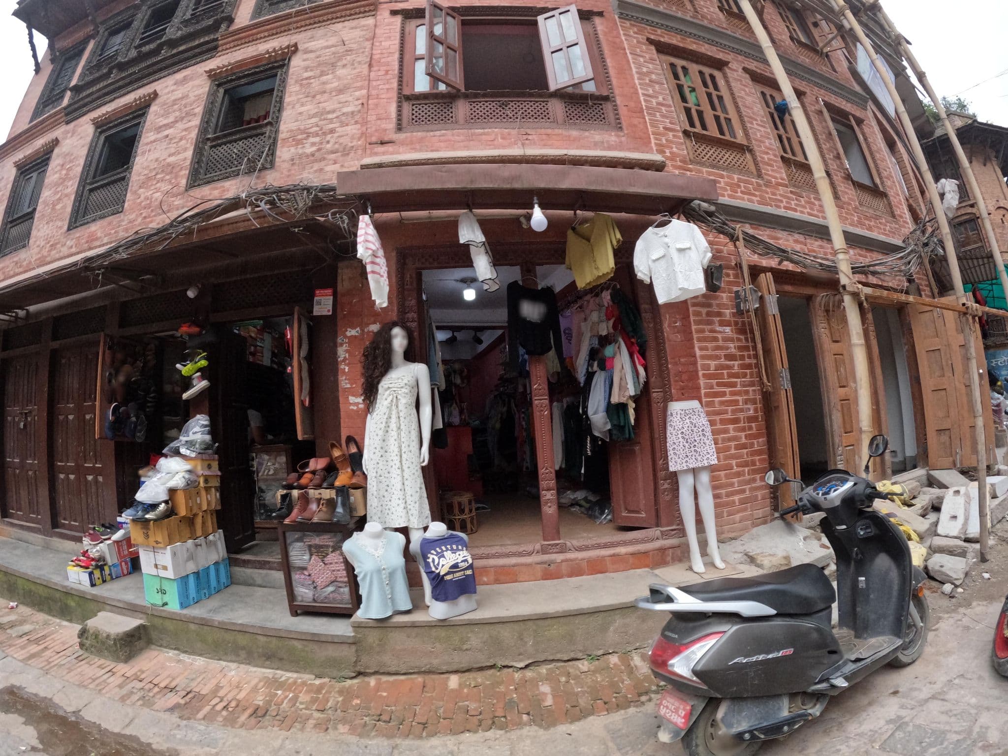 Street view near Ganesh Guest House, Madhyapur Thimi — © sachin_manandhar (CC BY-SA · Mapillary)