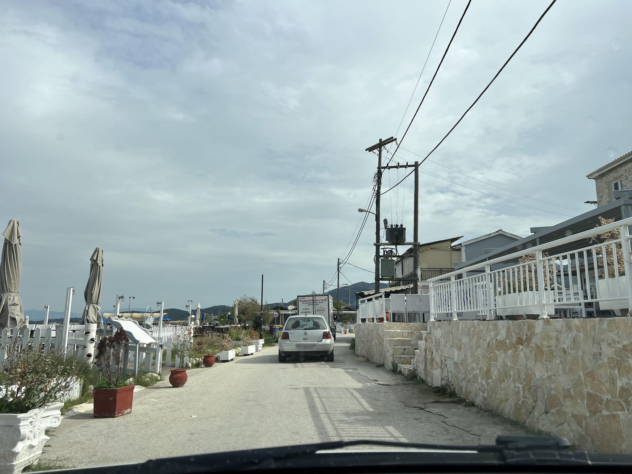 Street view near Aqua Luxury Suites Roda, Acharávi — © VMConsulting (CC BY-SA · Mapillary)