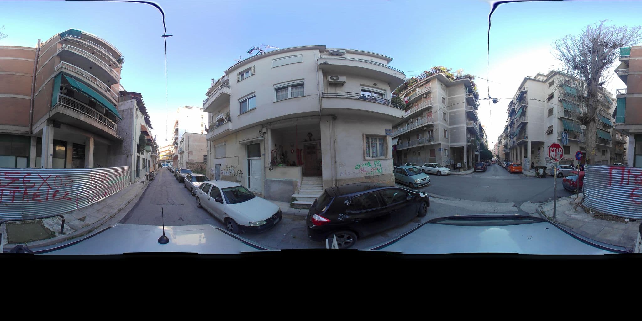 Street view near Nicholas Point Apartments and Rooms, Néa Chalkidóna — © zaf3kala (CC BY-SA · Mapillary)