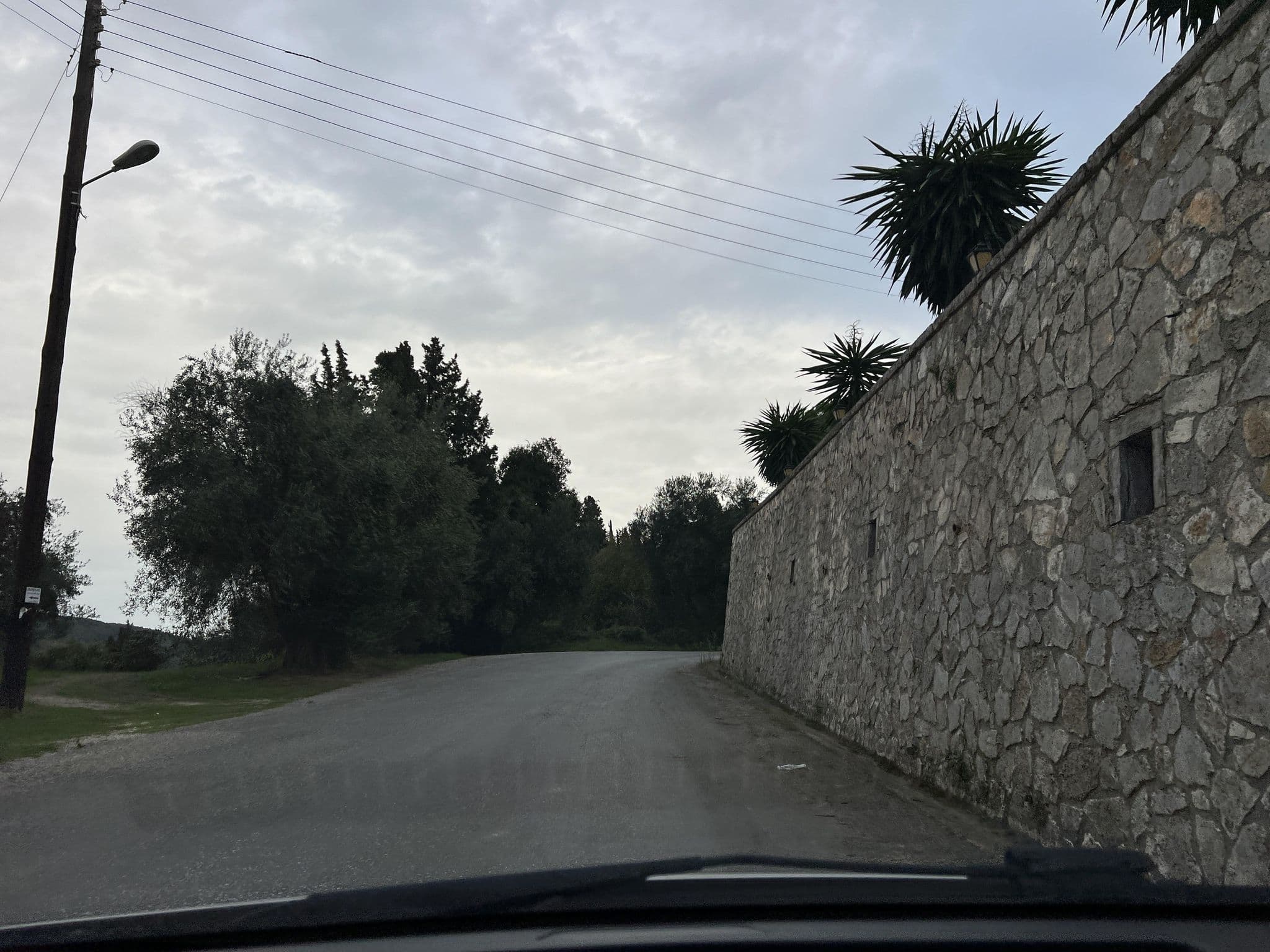 Street view near Theo's hotel, Agios Georgis — © VMConsulting (CC BY-SA · Mapillary)