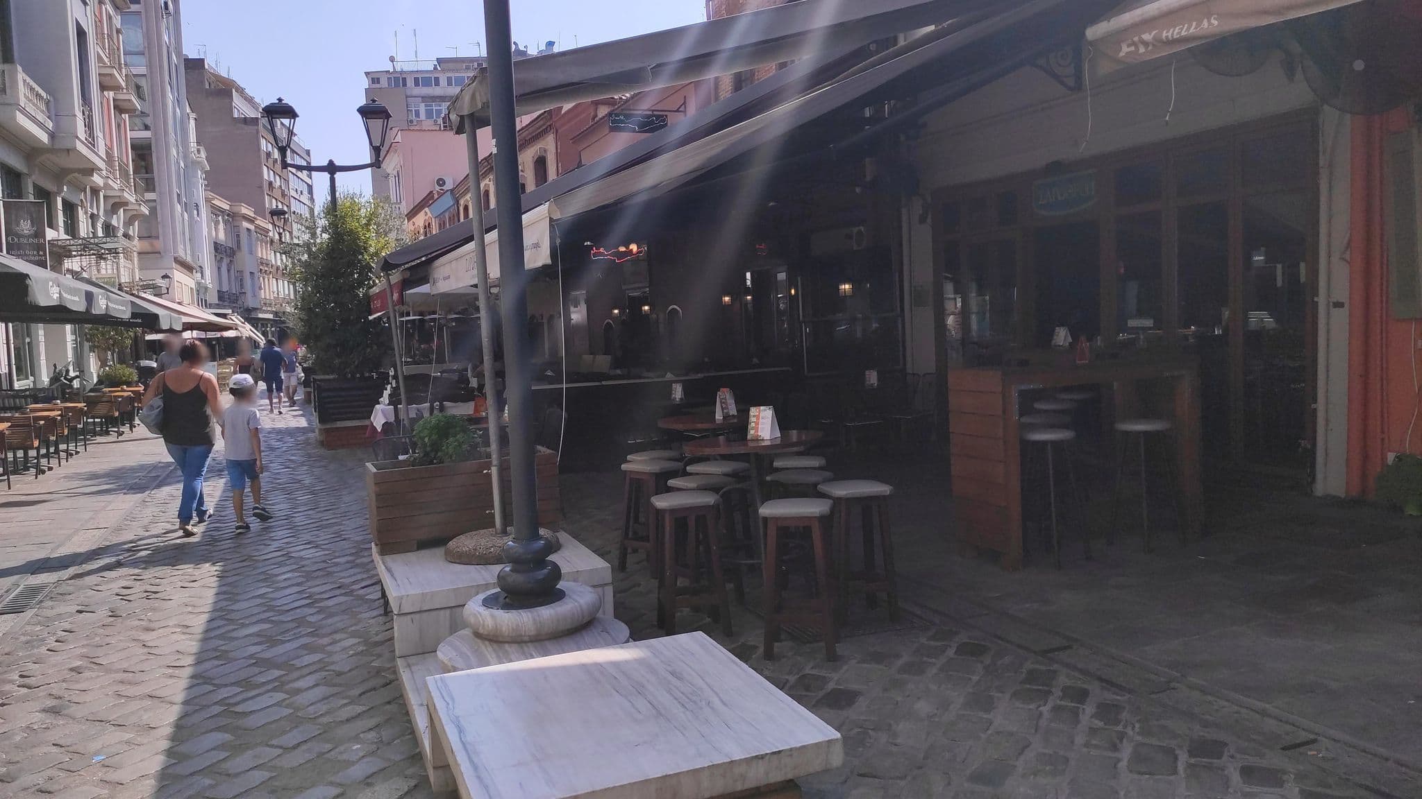 Street view near NYX Hotel Thessaloniki, Thessaloníki — © osm1012 (CC BY-SA · Mapillary)
