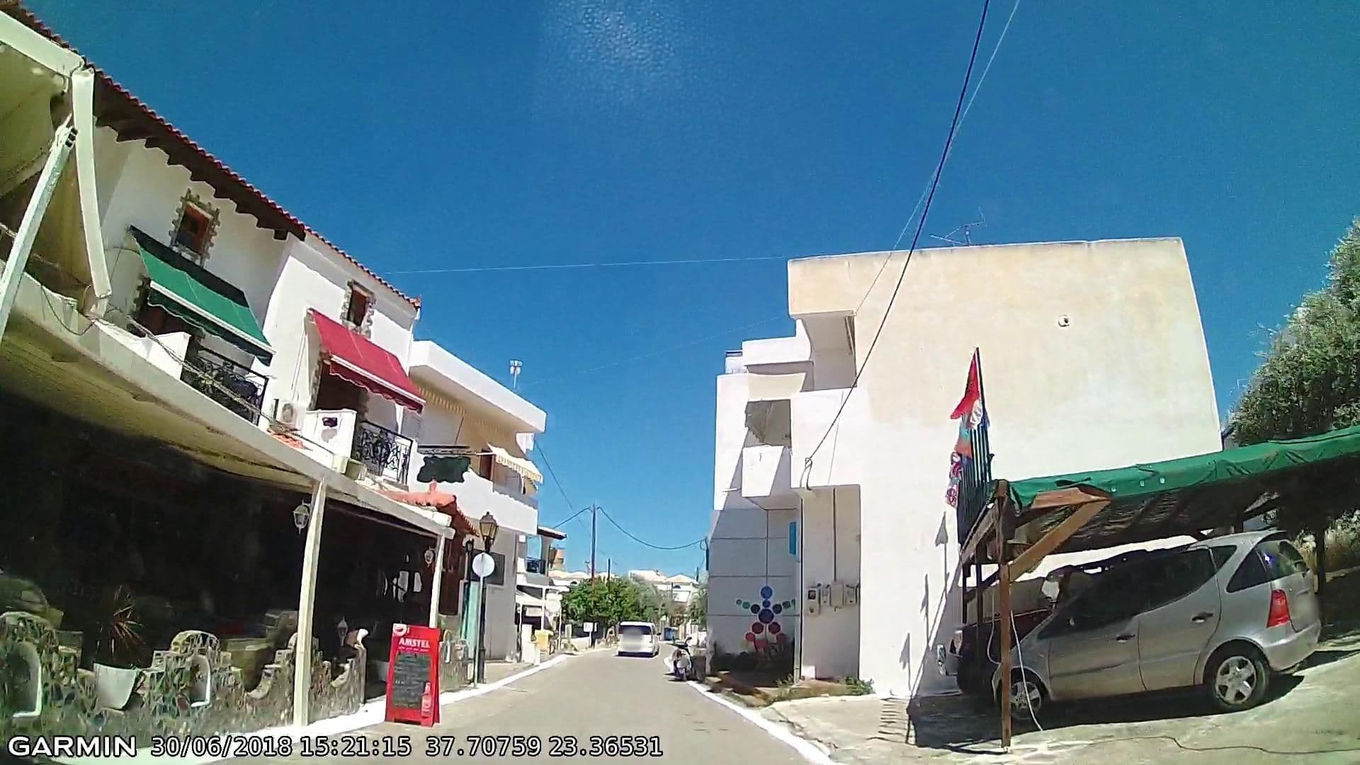 Street view near Yianna Hotel Agistri, Agkístri — © pppetros (CC BY-SA · Mapillary)