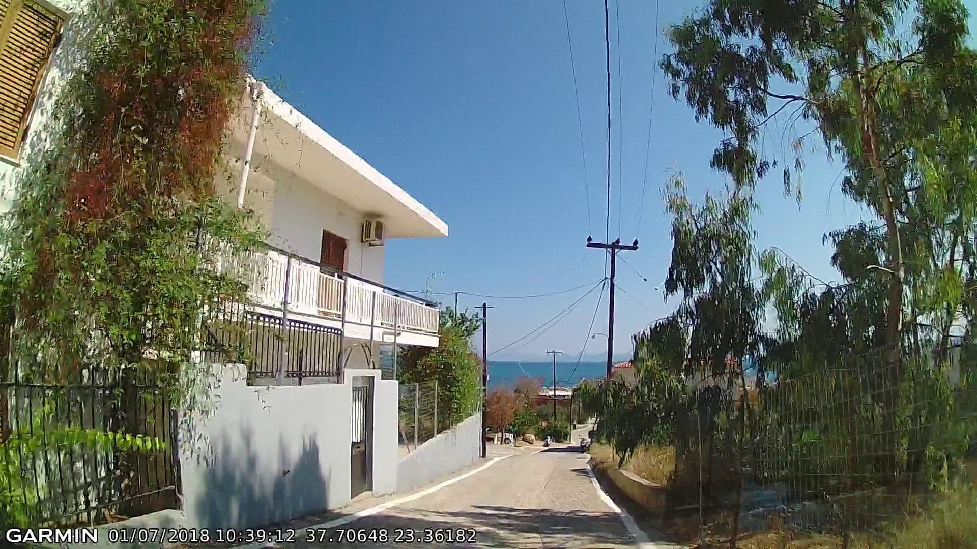 Street view near Villa Of The God, Agkístri — © pppetros (CC BY-SA · Mapillary)