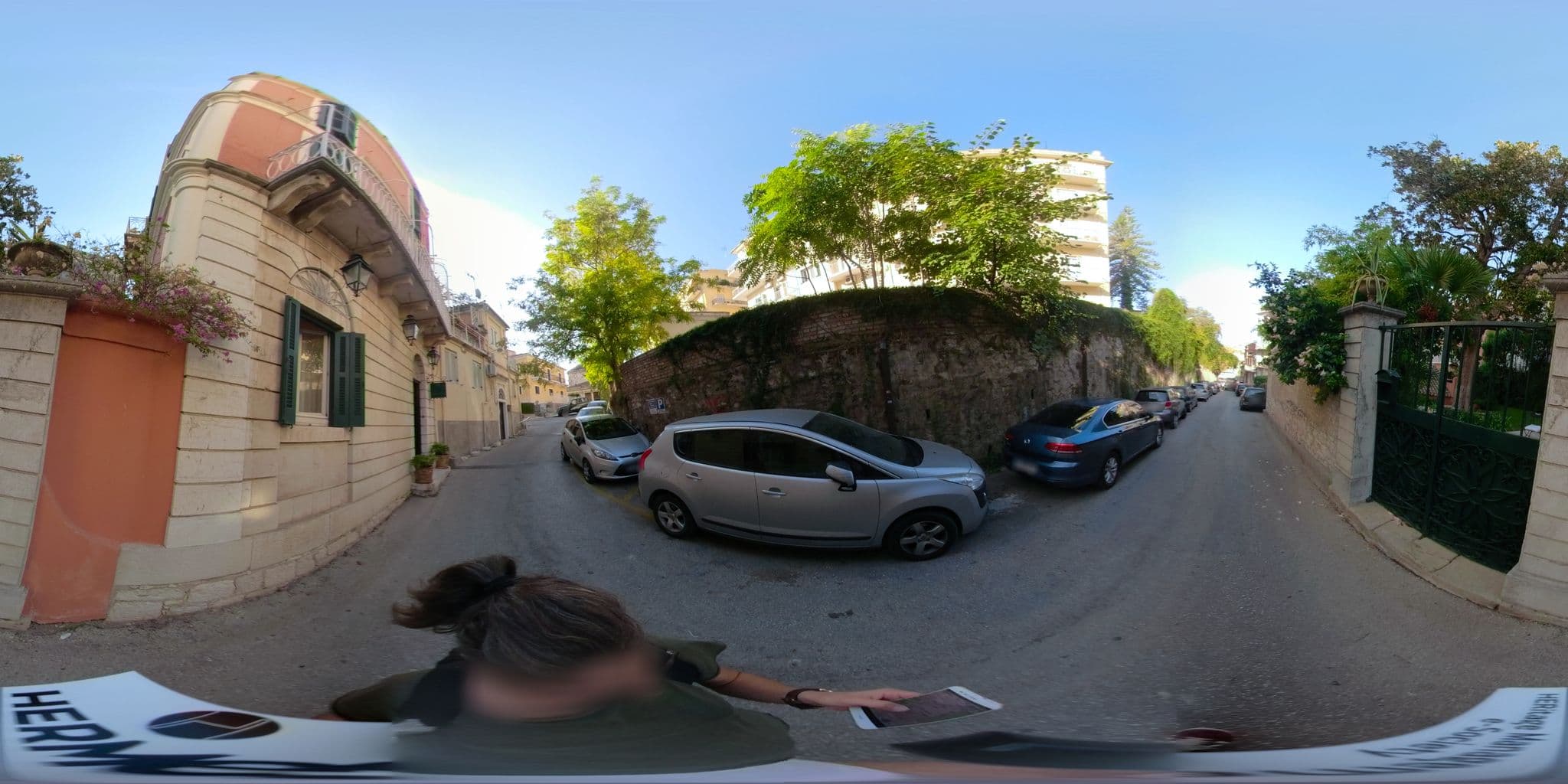 Street view near Siora Vittoria Boutique Hotel, Corfu — © thodorisvakkas (CC BY-SA · Mapillary)