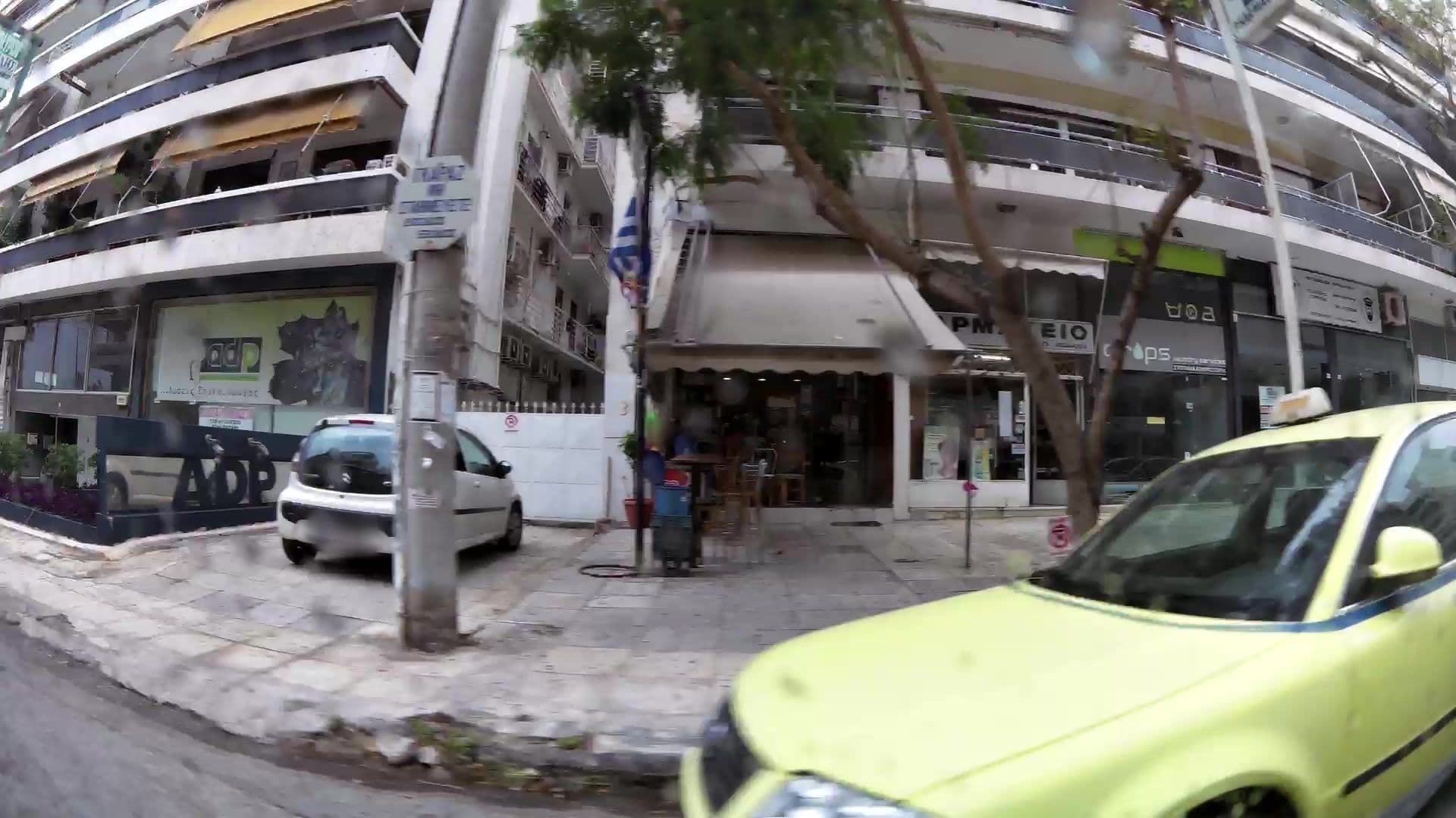 Street view near Edem Beachfront Seaview Suites, Palaió Fáliro — © kaartcam (CC BY-SA · Mapillary)