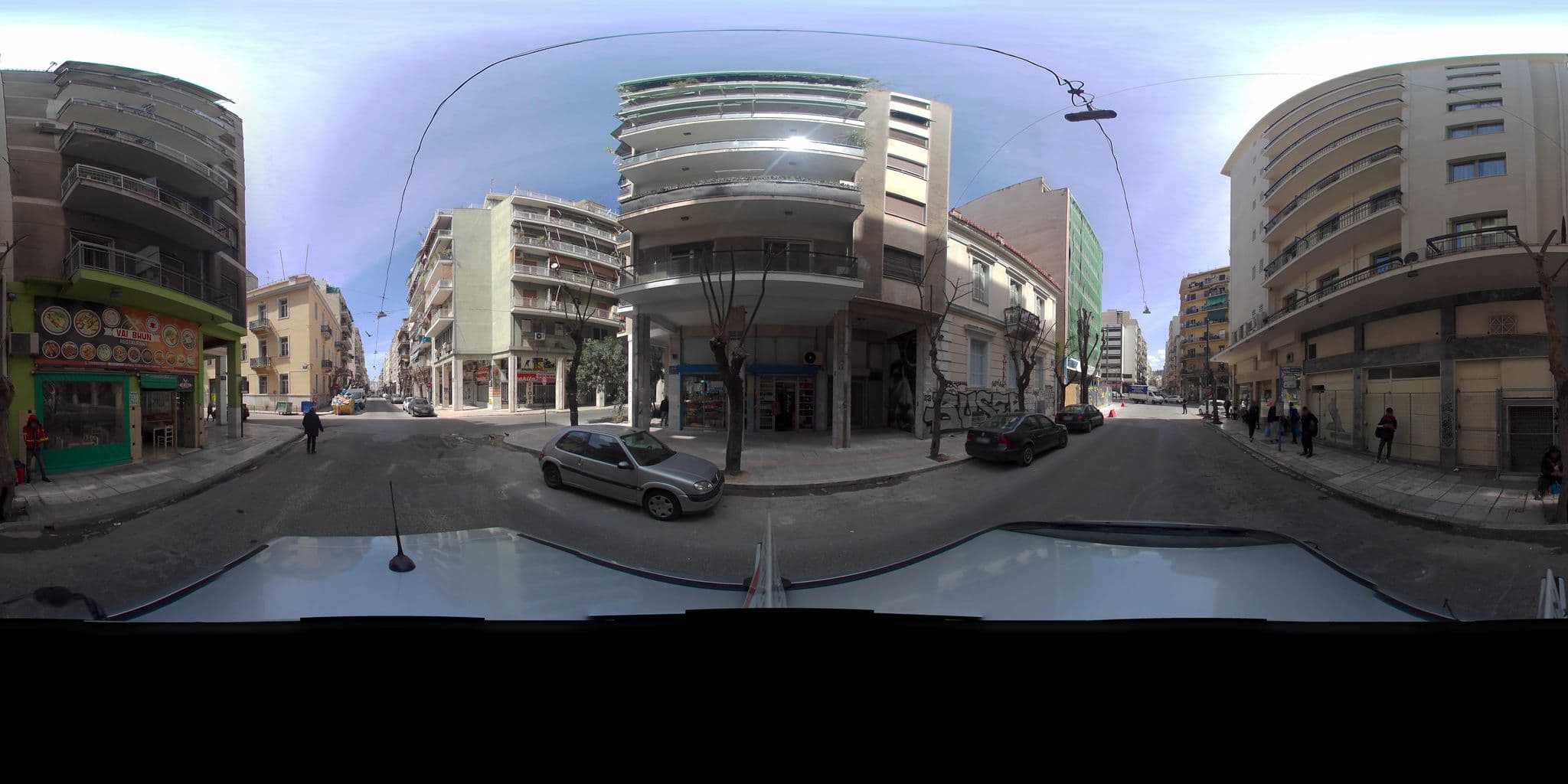 Street view near Baloo Hostel, Athens — © zaf3kala (CC BY-SA · Mapillary)