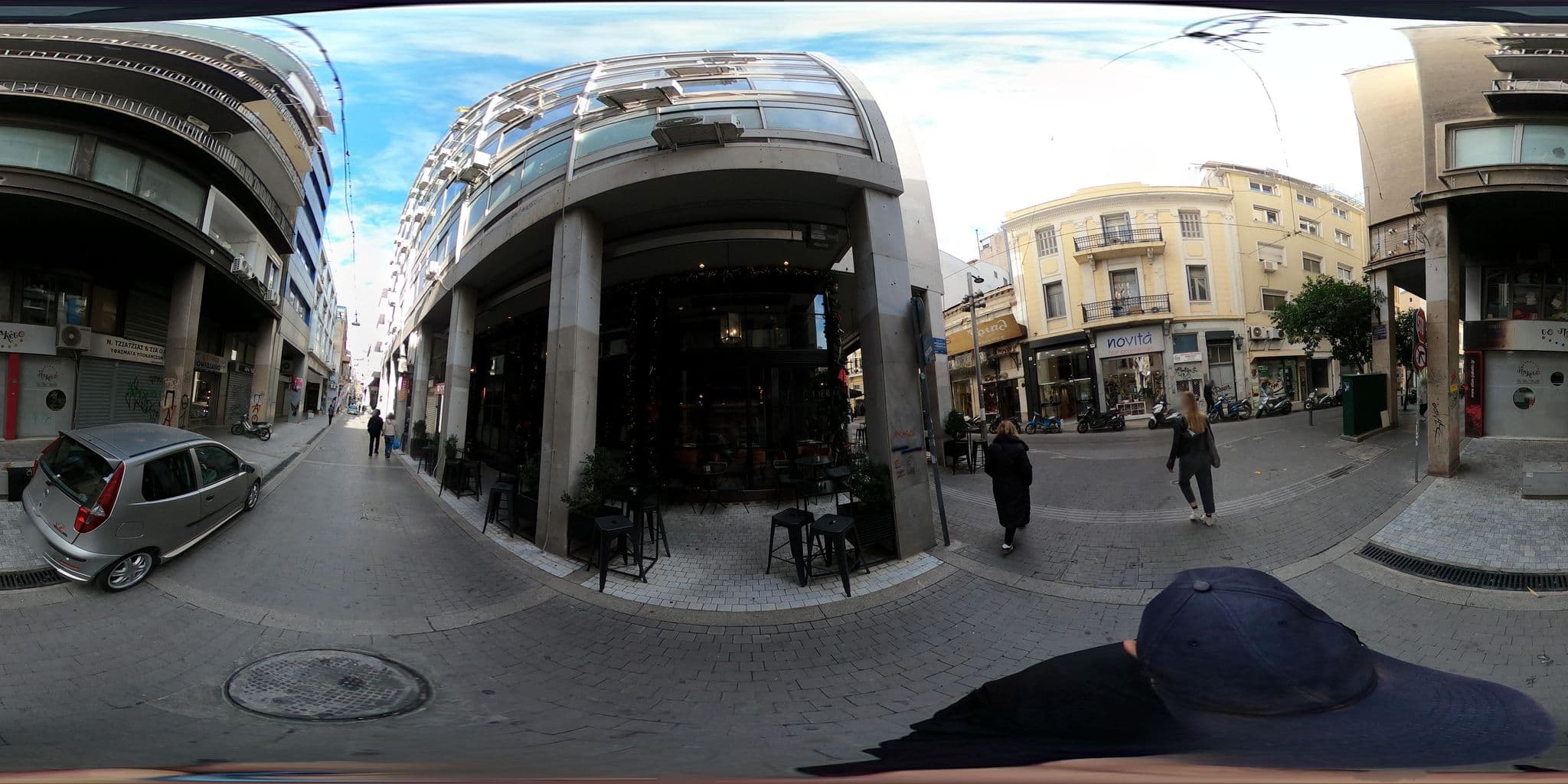 Street view near Arcade Project Hi-End Apartments, Athens — © costasl (CC BY-SA · Mapillary)