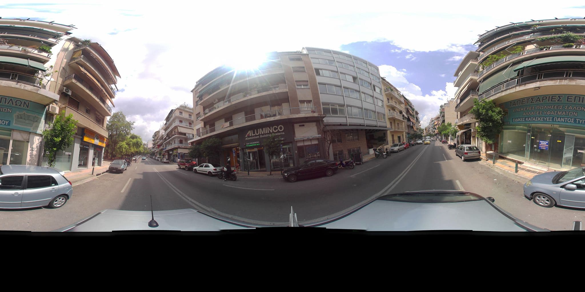 Street view near ANhome K11 serviced apartments - Double Room with Terrace, Néa Chalkidóna — © zaf3kala (CC BY-SA · Mapillary)
