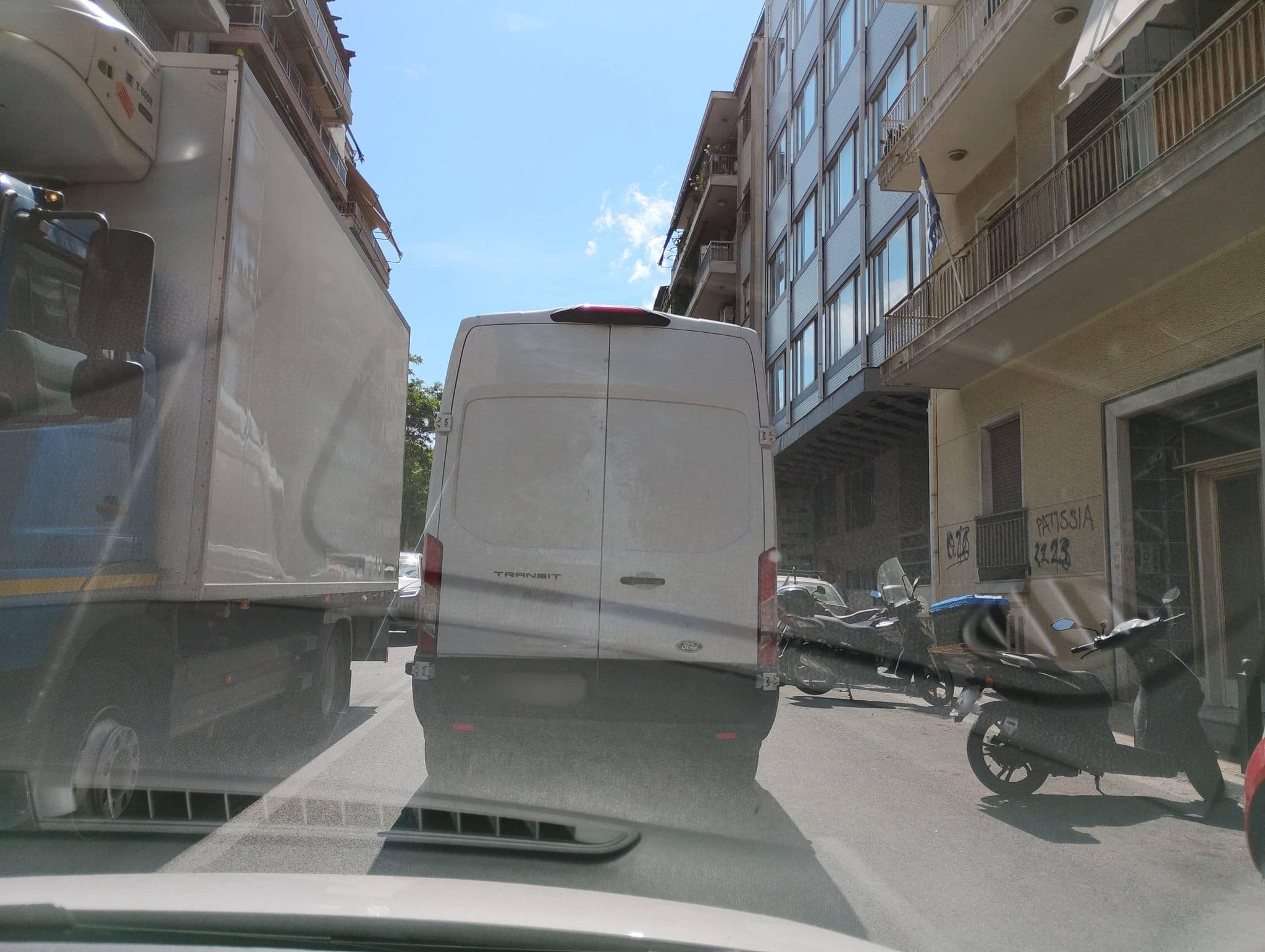 Street view near ANhome K11 serviced apartments - Family Room with Private Bathroom, Néa Chalkidóna — © George_210 (CC BY-SA · Mapillary)