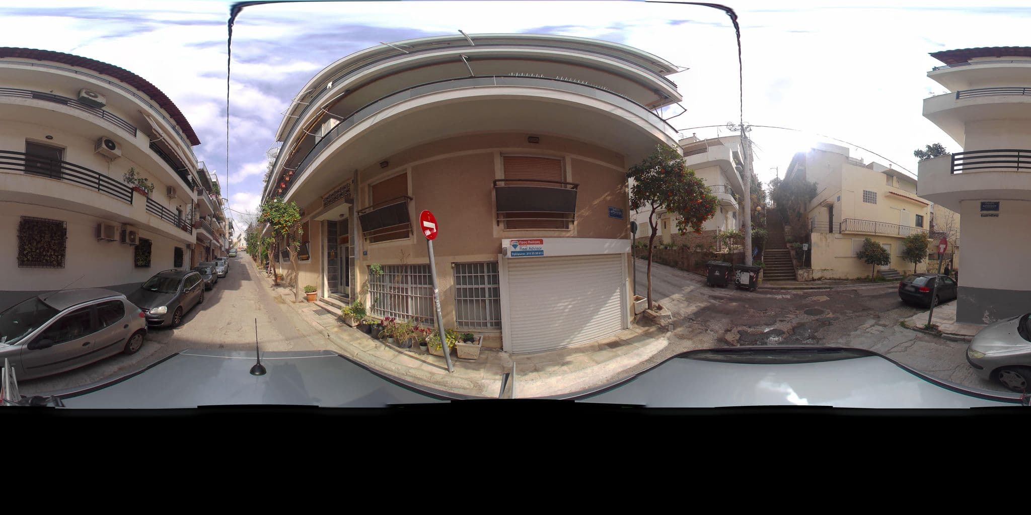 Street view near Tsigros Apartments, Galátsi — © zaf3kala (CC BY-SA · Mapillary)