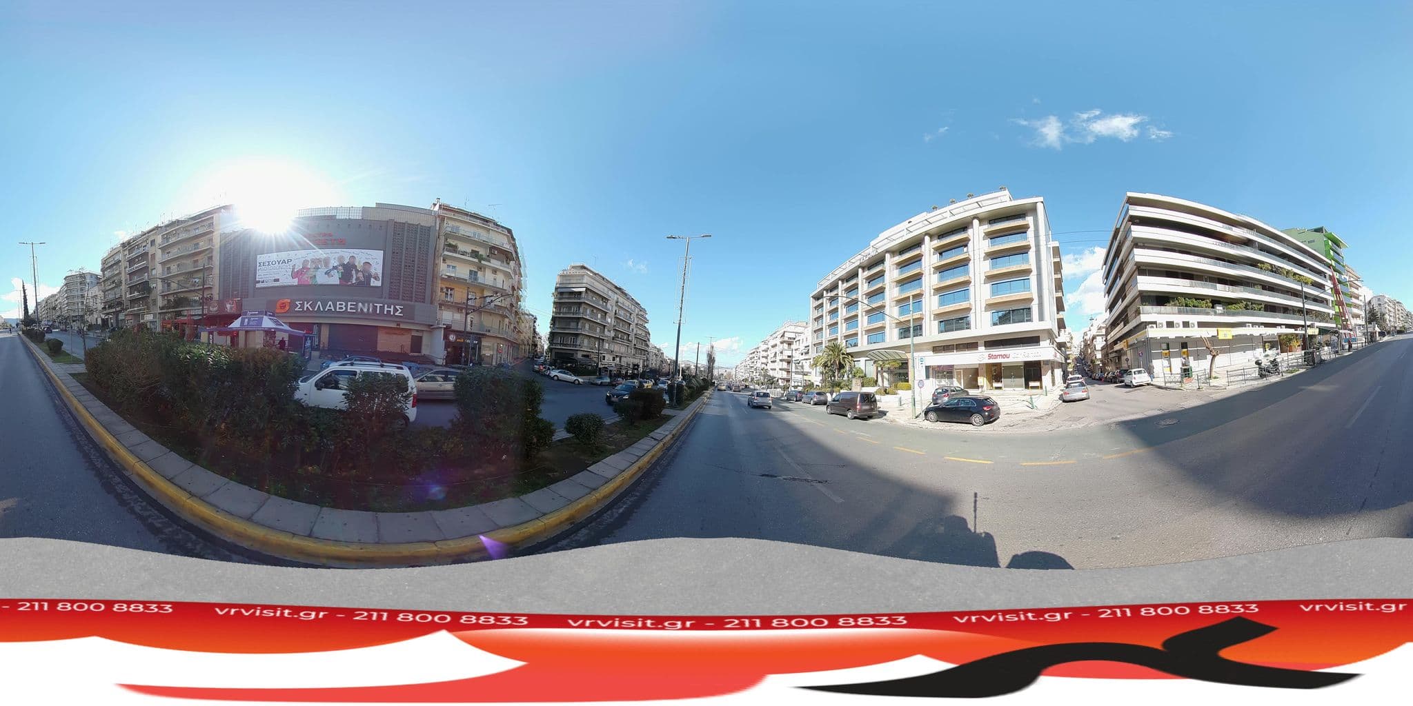 Street view near Athens Zafolia Hotel, Kipséli — © VRvisit (CC BY-SA · Mapillary)