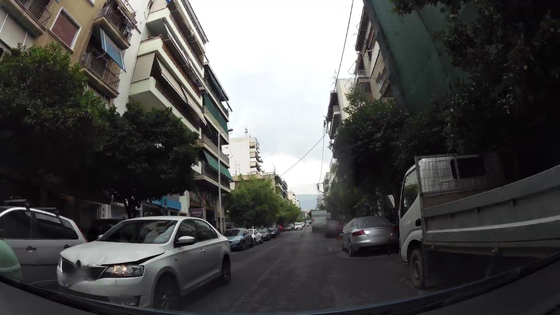 Street view near Athens Morum City Apartments, Výronas — © kaartcam (CC BY-SA · Mapillary)