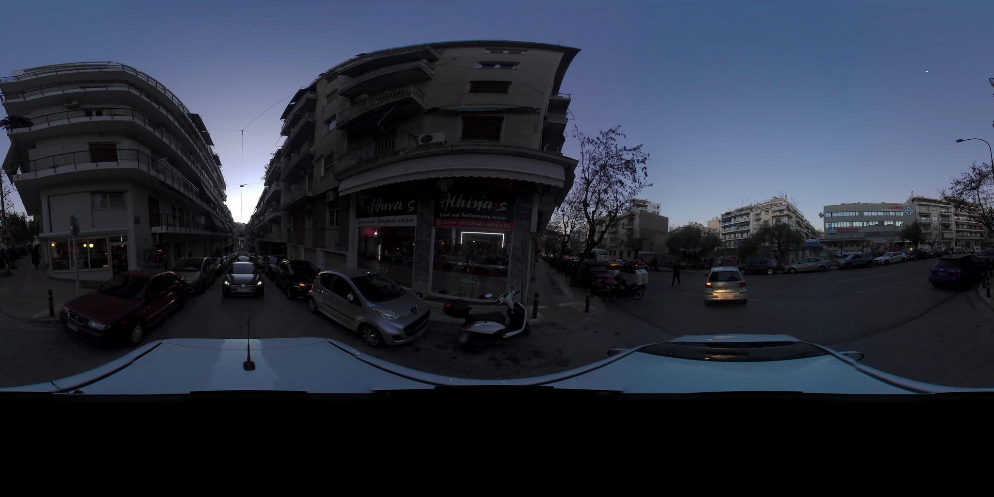 Street view near WSD Rizari Apartment Hotel - One-Bedroom Apartment, Výronas — © zaf3kala (CC BY-SA · Mapillary)