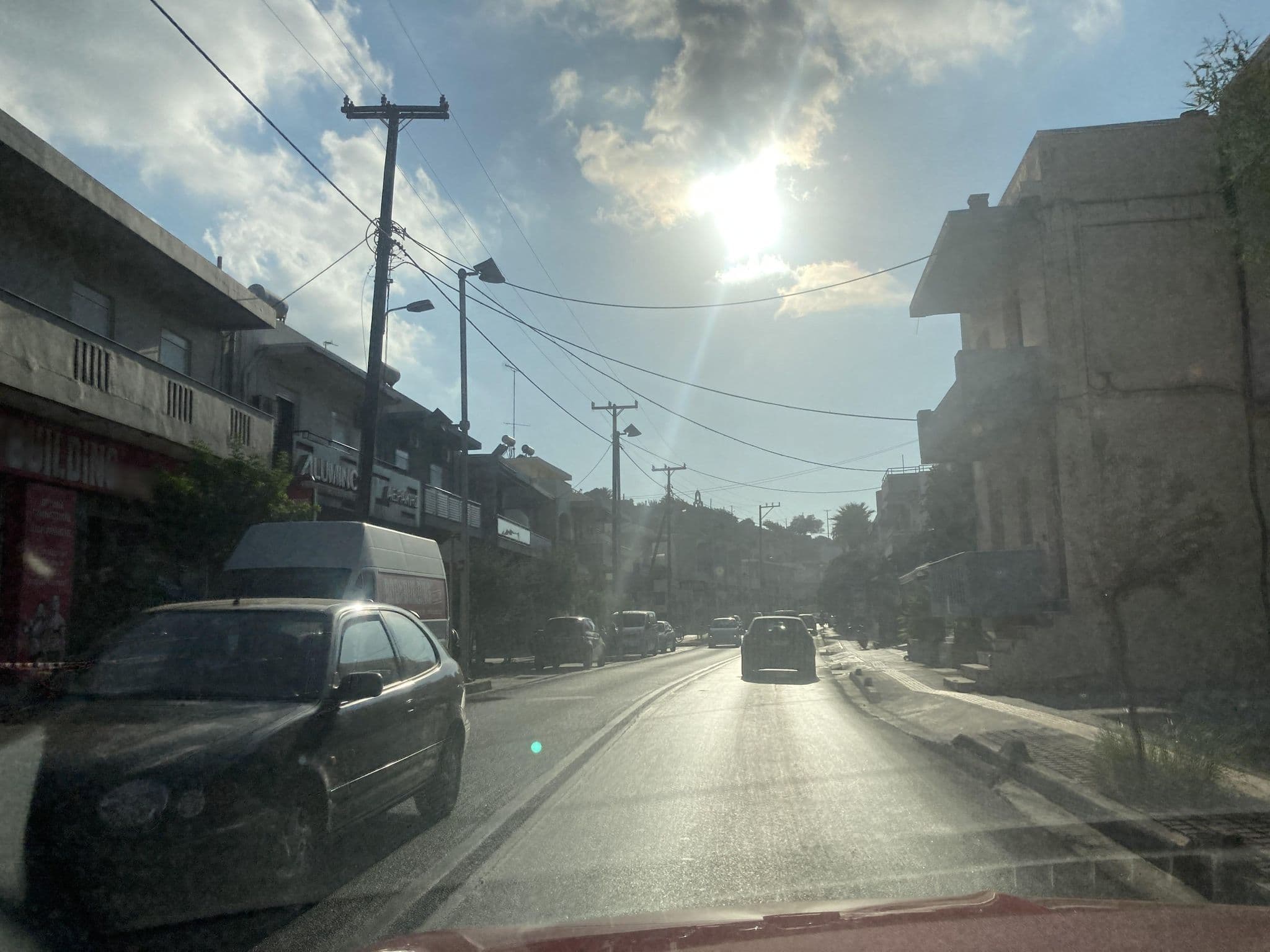 Street view near North Coast Seaside Suites, Violí Charáki — © fod (CC BY-SA · Mapillary)