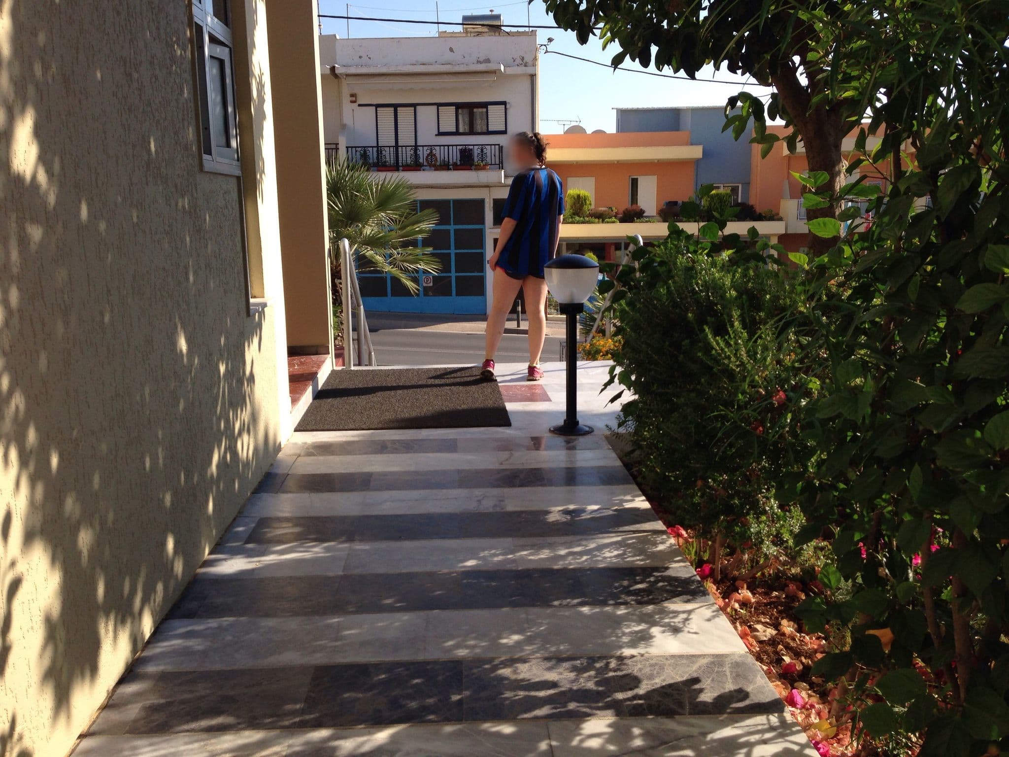 Street view near Ibiscos Garden Hotel, Rethymno — © lorimar (CC BY-SA · Mapillary)