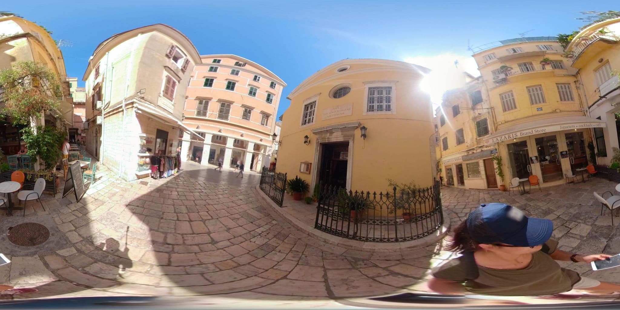 Street view near Scalinada Luxury Suites, Corfu — © akyrkou (CC BY-SA · Mapillary)