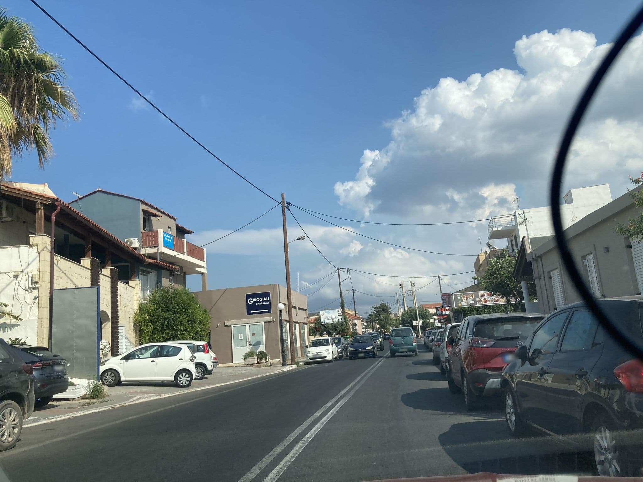 Street view near Girogiali Beach Hotel, Galatás — © fod (CC BY-SA · Mapillary)