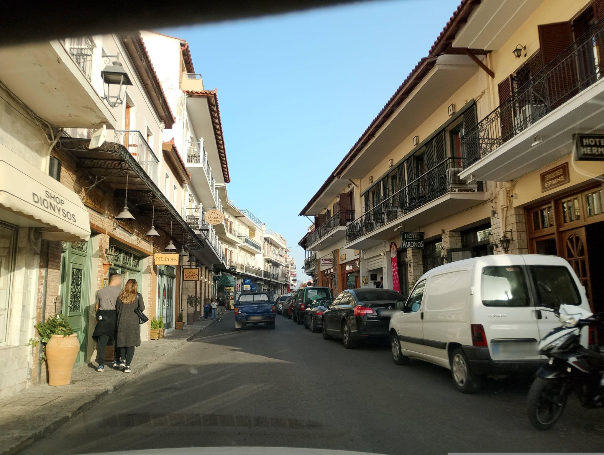 Street view near Hermes Delphi Hotel, Delphi — © George_210 (CC BY-SA · Mapillary)
