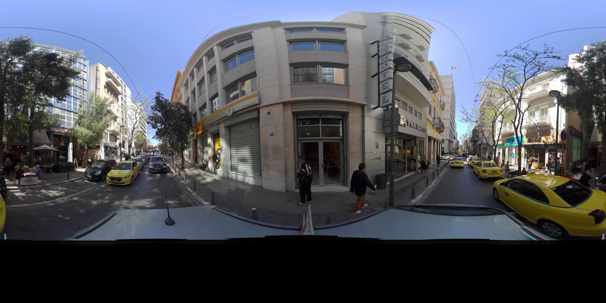 Street view near Αρετούσα Ξενοδοχειακαί Επιχειρήσεις ΑΕ / Arethusa Hotel Athens, Athens — © zaf3kala (CC BY-SA · Mapillary)