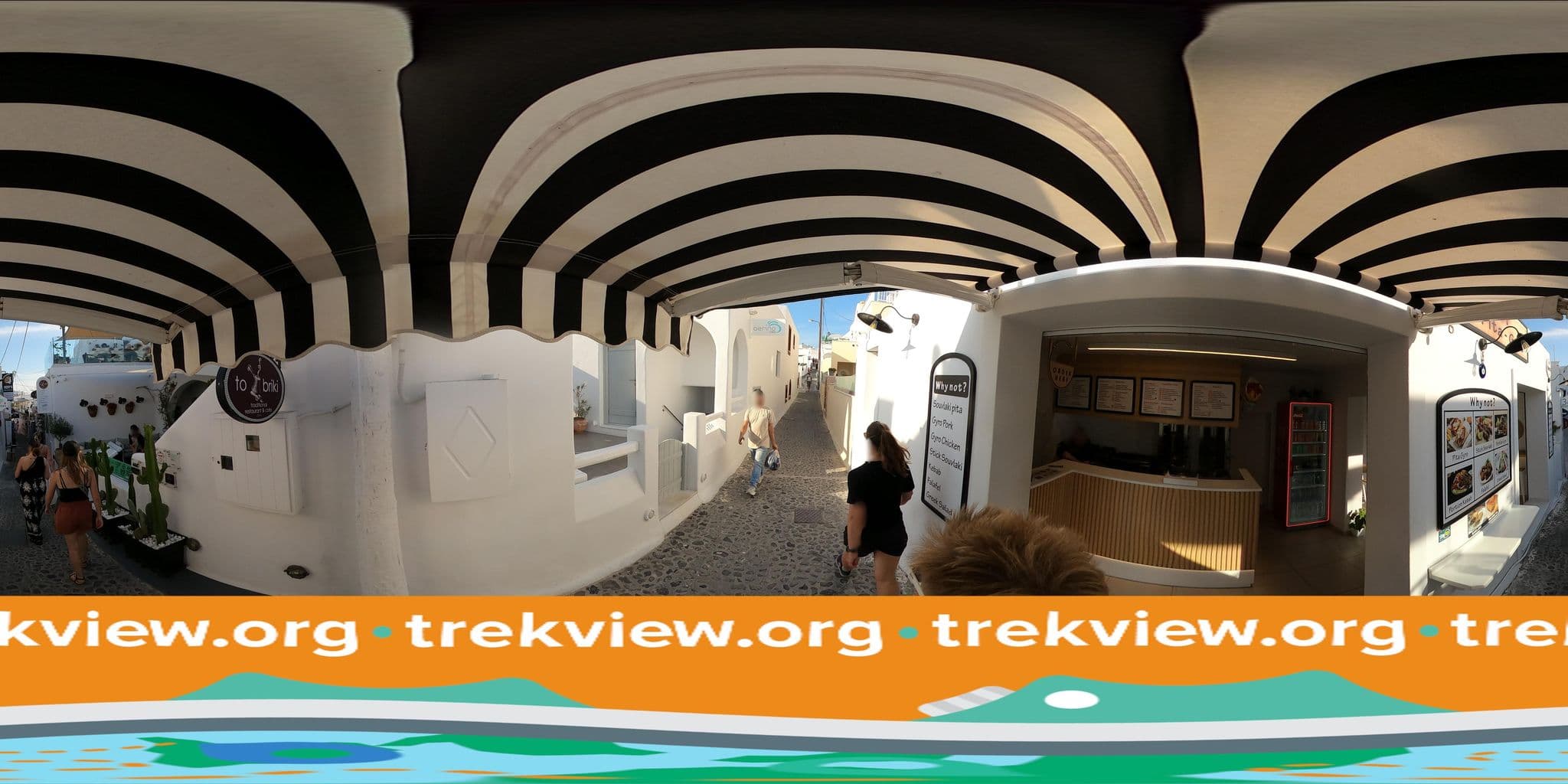 Street view near Reverie Santorini Hotel, Firá — © trekviewed (CC BY-SA · Mapillary)