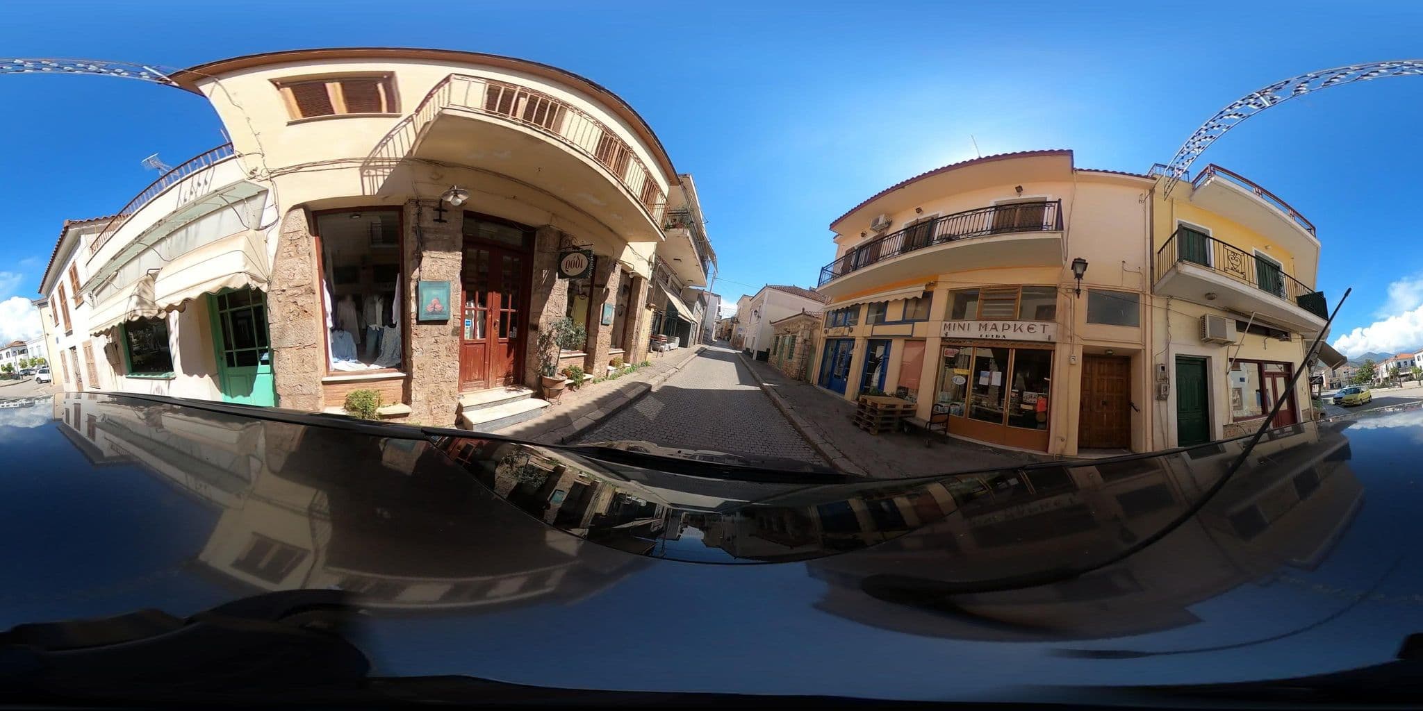 Street view near Nostos Hotel, Galaxídhion — © RoikosSA (CC BY-SA · Mapillary)