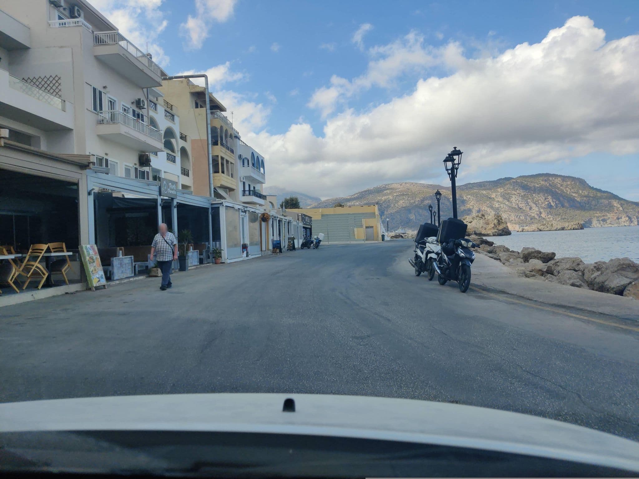 Street view near Posidonia Luxury Suites, Karpathos — © kietlak (CC BY-SA · Mapillary)