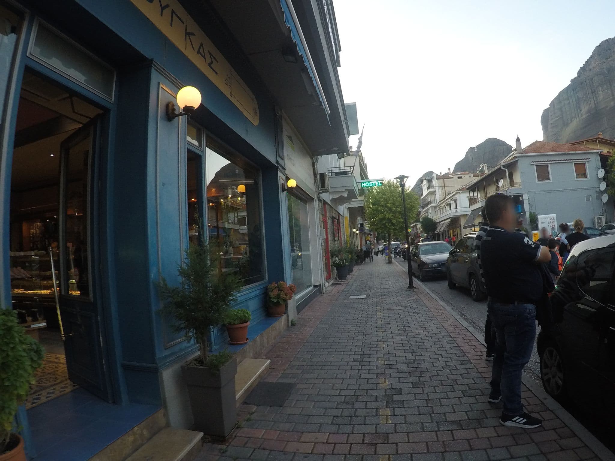 Street view near Meteora Central Hostel, Kalampáka — © chrisbeddow (CC BY-SA · Mapillary)