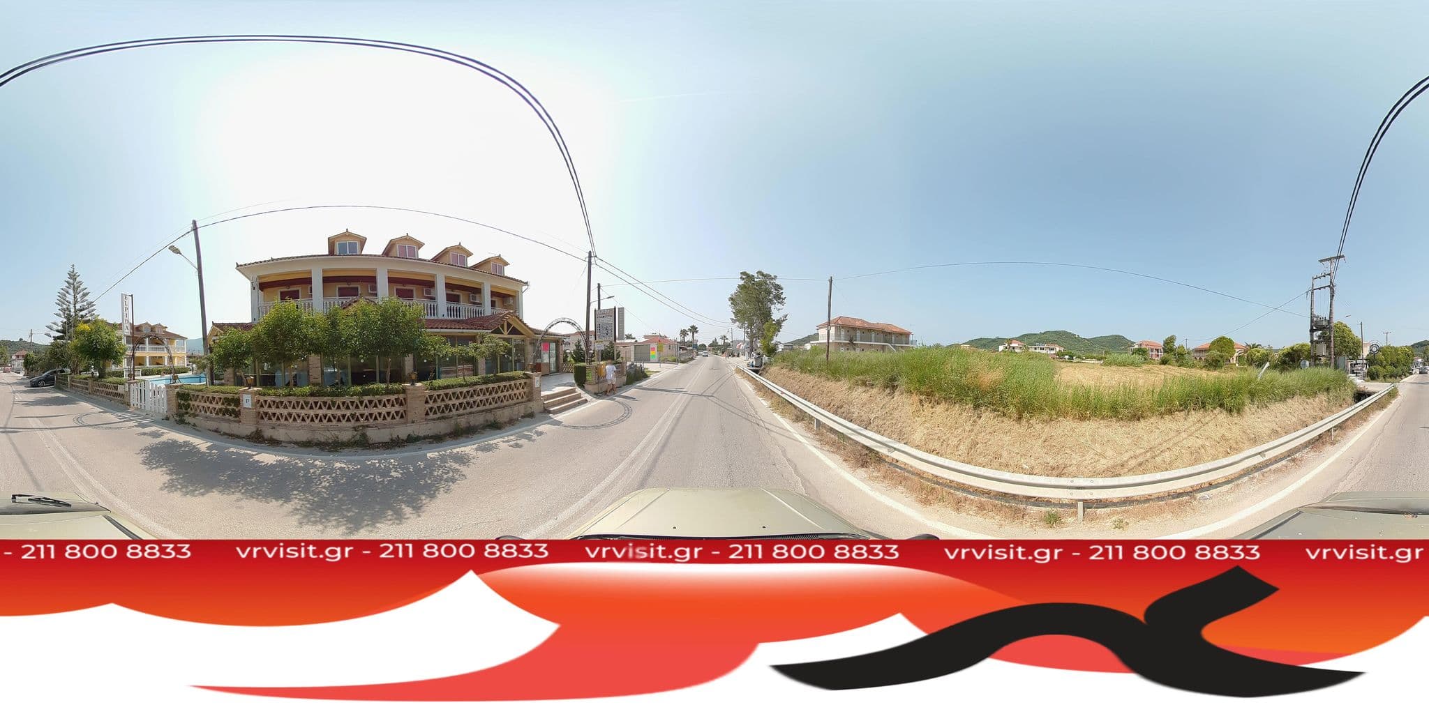 Street view near Elpida Hotel, Zakynthos, Katastárion — © VRvisit (CC BY-SA · Mapillary)