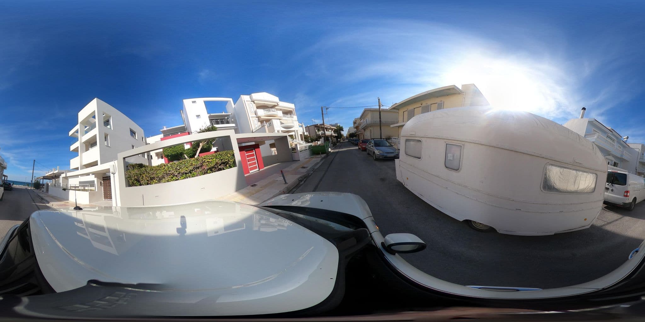 Street view near Beach Blue Villa, Kórinthos — © cedionysis (CC BY-SA · Mapillary)