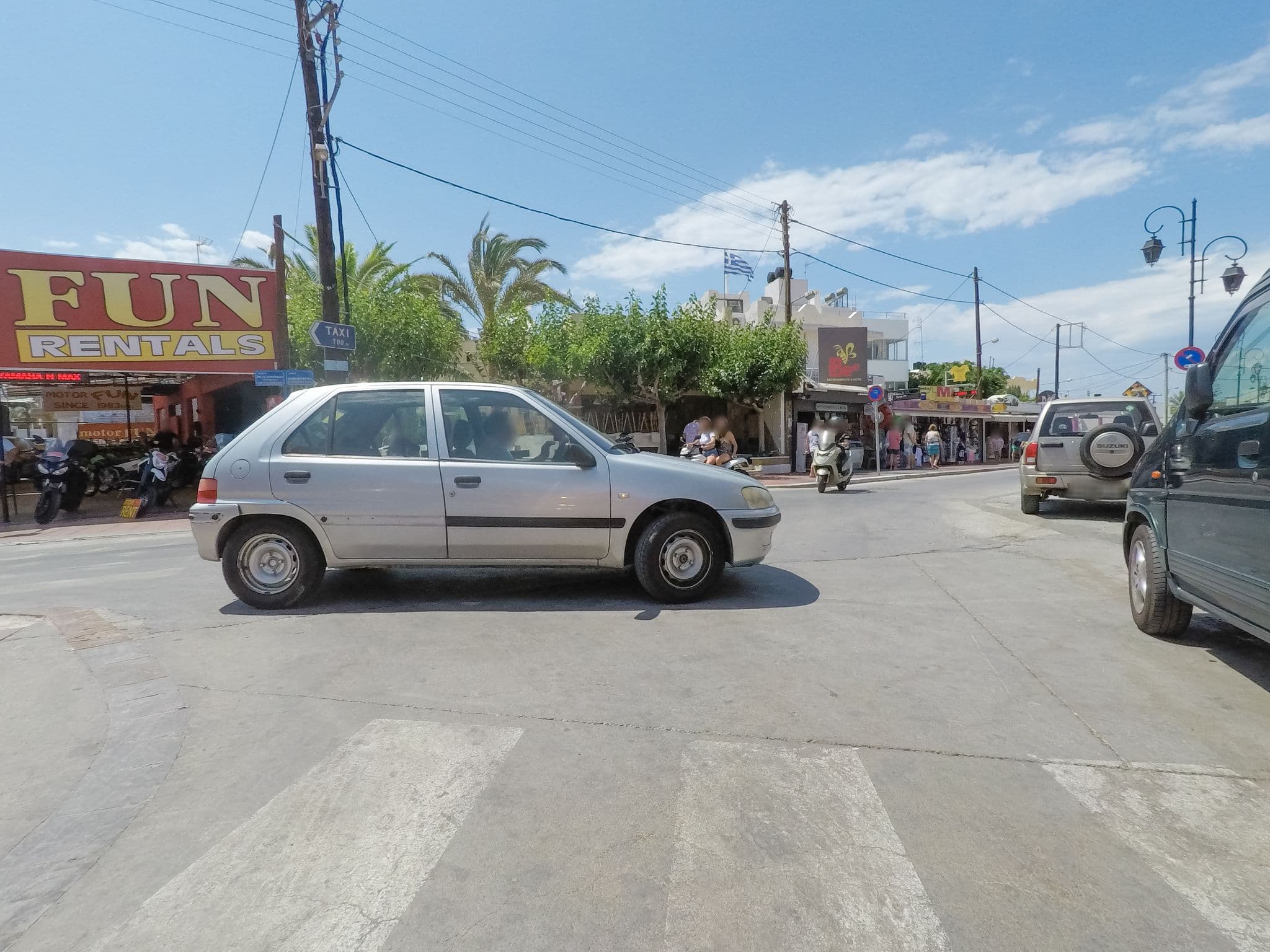 Street view near PEARL BOUTIQUE Hotel, Mália — © esario (CC BY-SA · Mapillary)