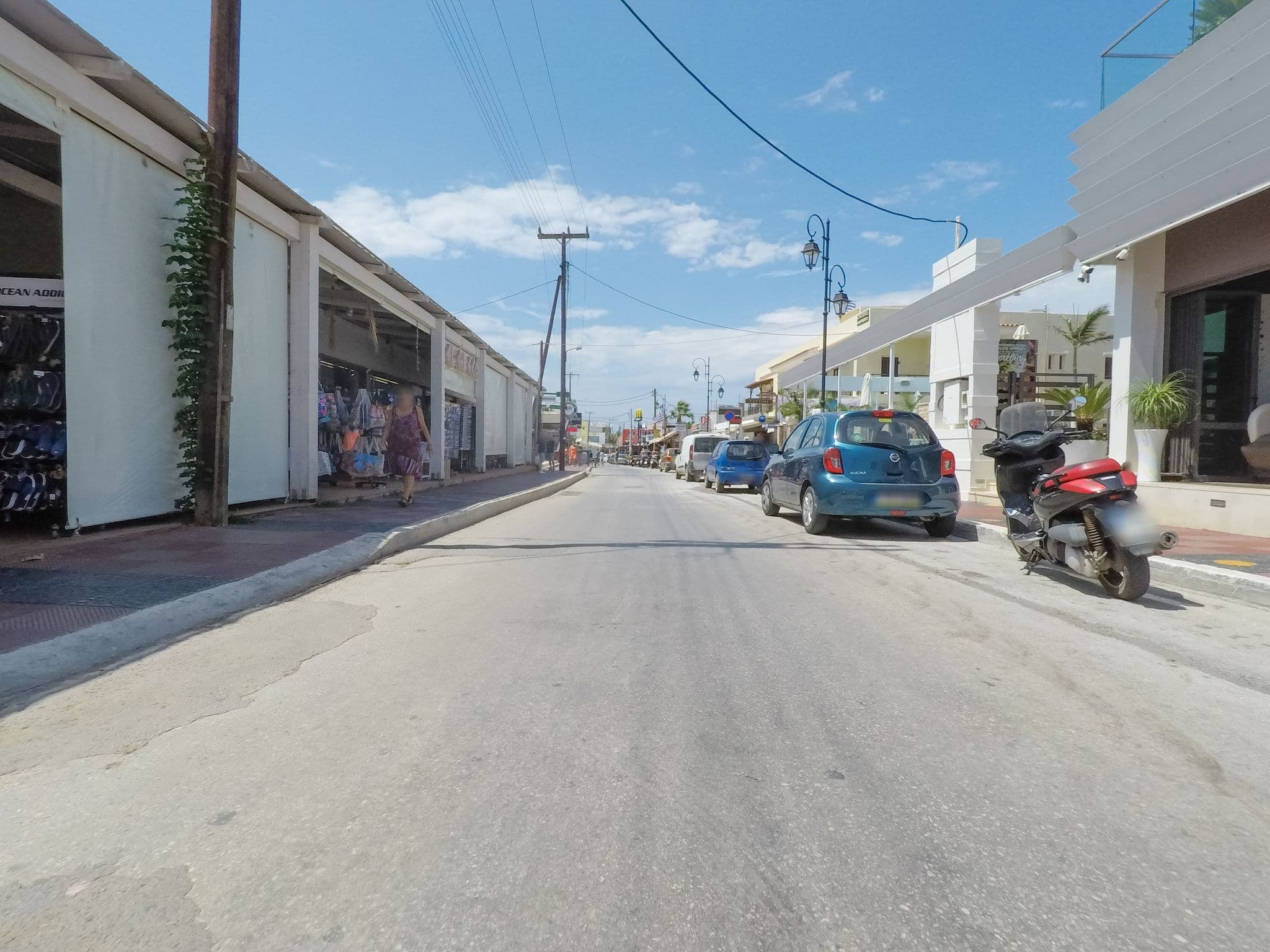 Street view near Dionisos Hotel, Mália — © esario (CC BY-SA · Mapillary)