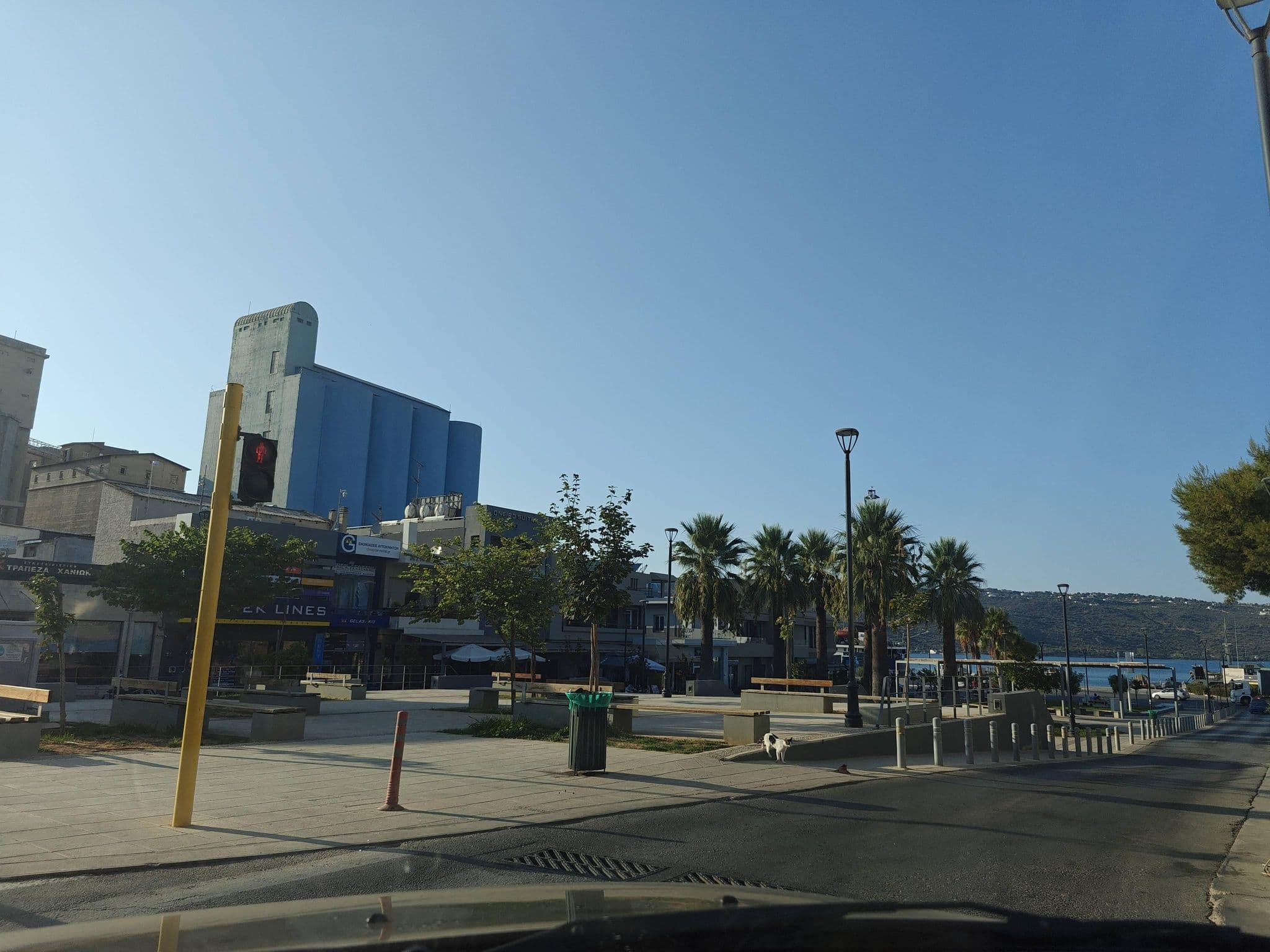 Street view near Poseidonion - Parthenon Hotel, Soúda — © grkpete (CC BY-SA · Mapillary)
