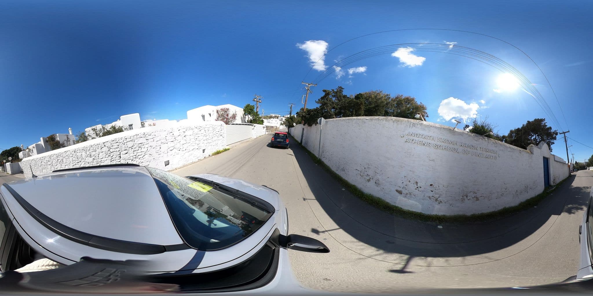 Street view near Semeli Hotel Mykonos, Mykonos — © efikour (CC BY-SA · Mapillary)