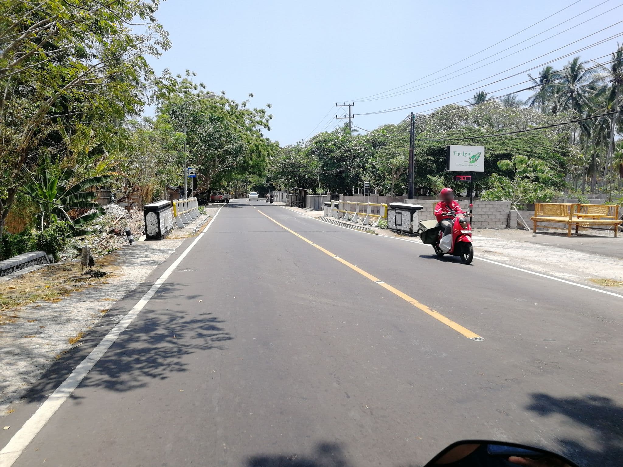 Street view near The Riverside Villa, Senggigi