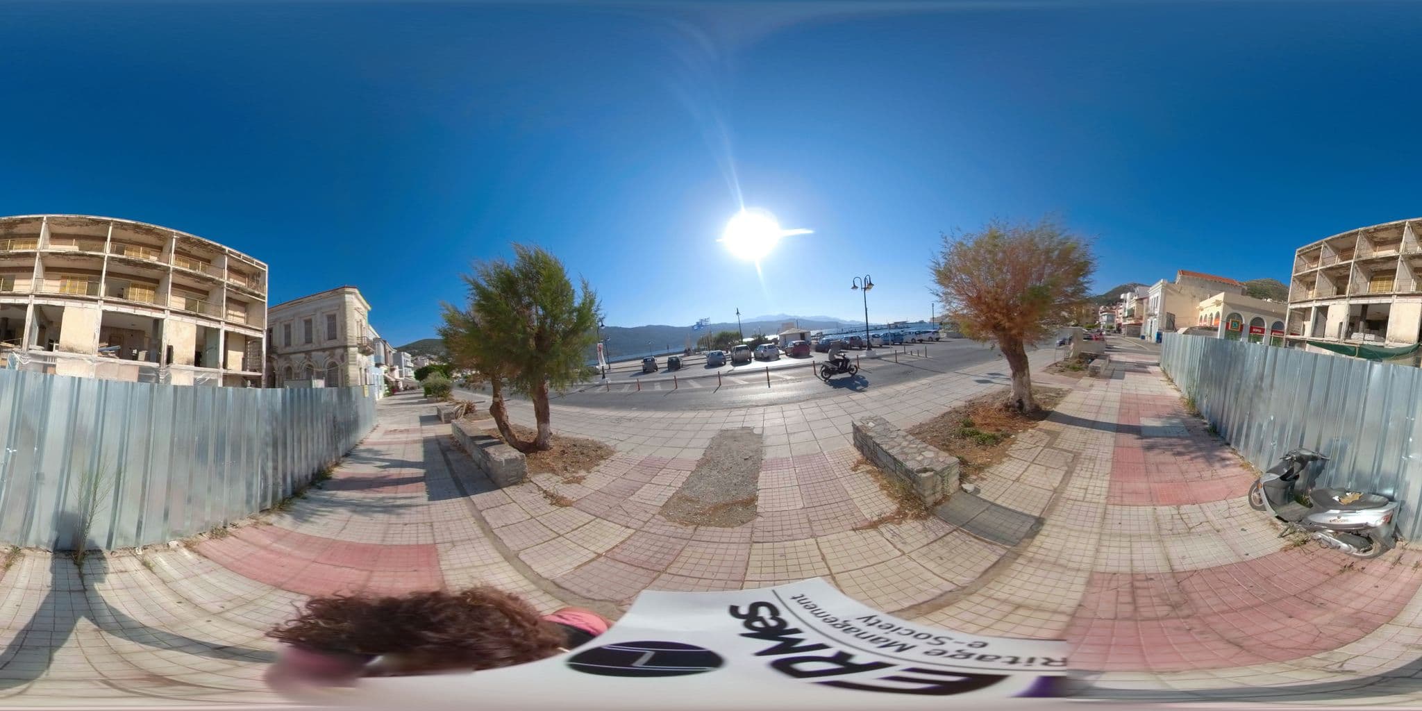 Street view near Xenia hotel(Ξενία), Samos — © echatz (CC BY-SA · Mapillary)