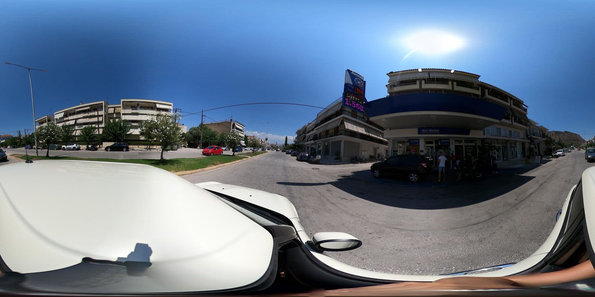 Street view near Enallio Apartments, Náfplio — © efikour (CC BY-SA · Mapillary)