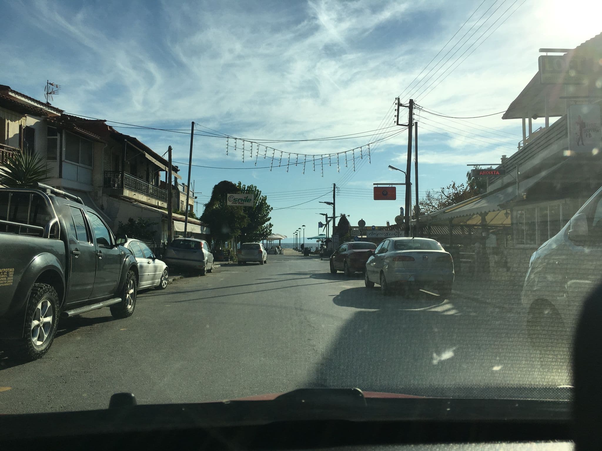 Street view near Theros Summer Suites, Níkiti — © noel (CC BY-SA · Mapillary)