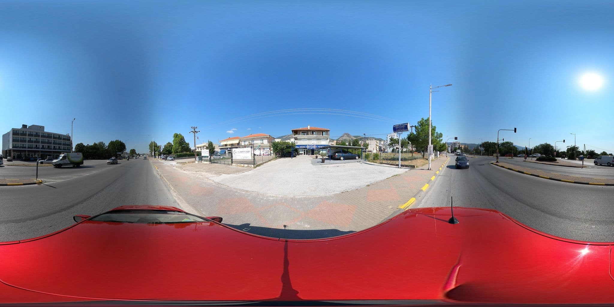 Street view near Nestos Hotel Xanthi, Xánthi — © nglf (CC BY-SA · Mapillary)