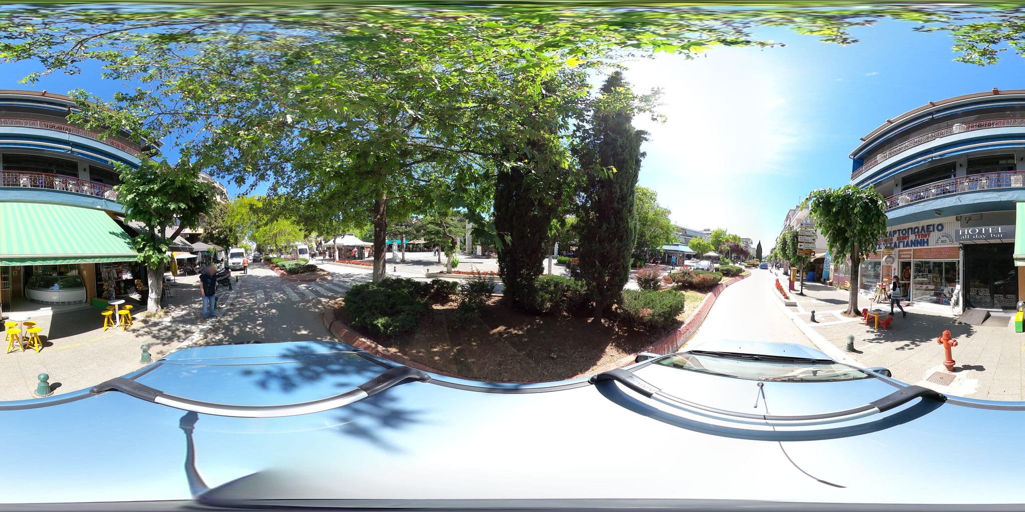 Street view near HOTEL - All Day Bar, Ptolemaḯda — © nglf (CC BY-SA · Mapillary)