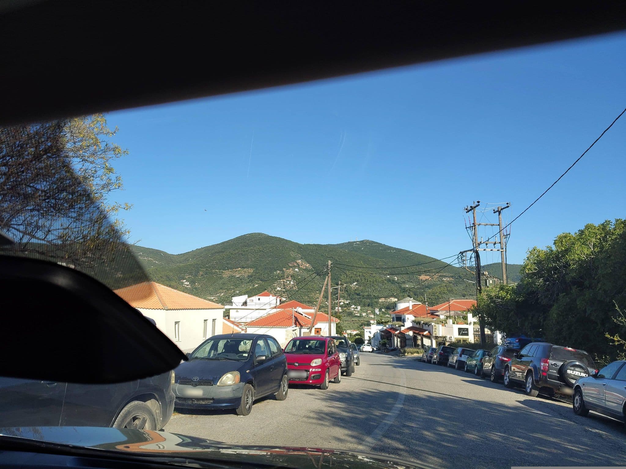 Street view near Thea Home Hotel by Booking Kottas, Skópelos — © majovajo (CC BY-SA · Mapillary)