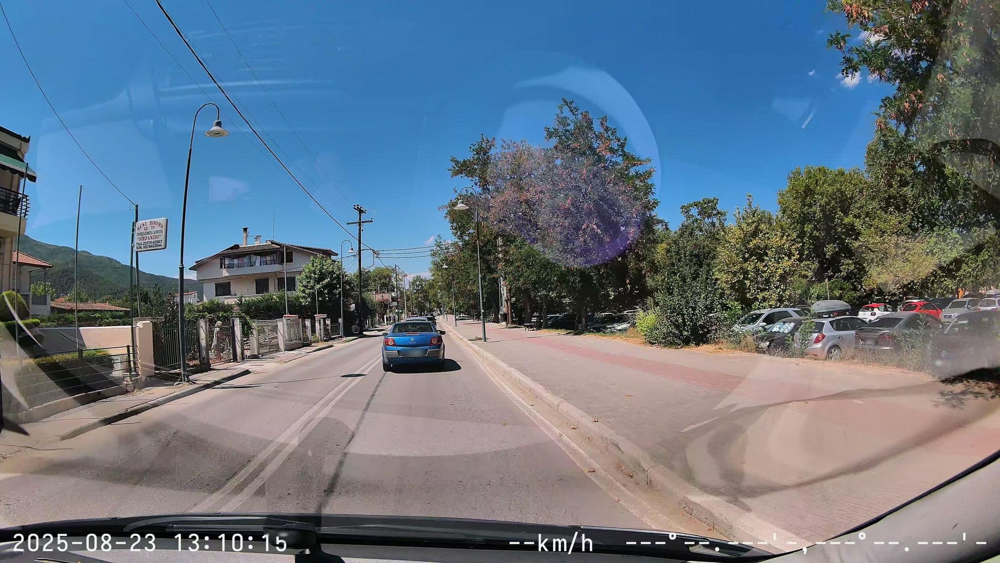 Street view near Stefanidis Apartments, Stavrós — © sm4rk0 (CC BY-SA · Mapillary)