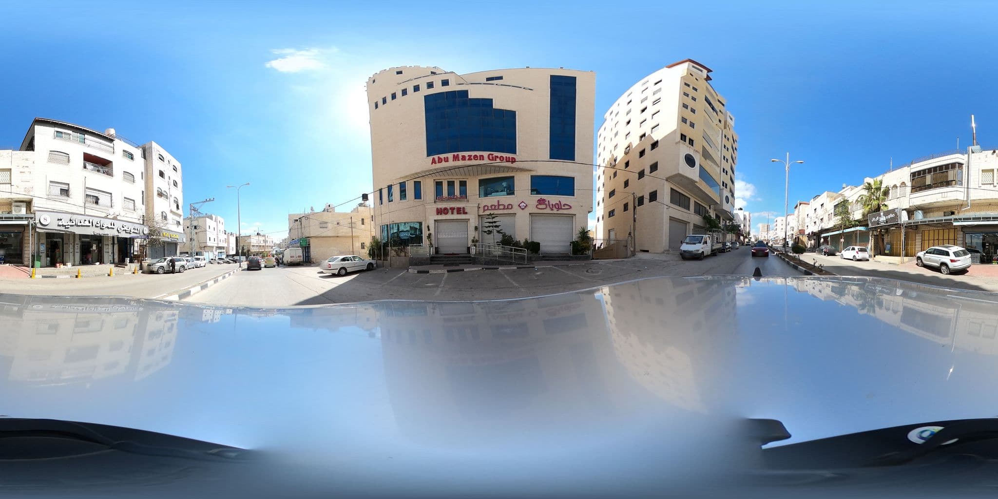 Street view near Abu Mazen Hotel, Hebron — © 360ms (CC BY-SA · Mapillary)