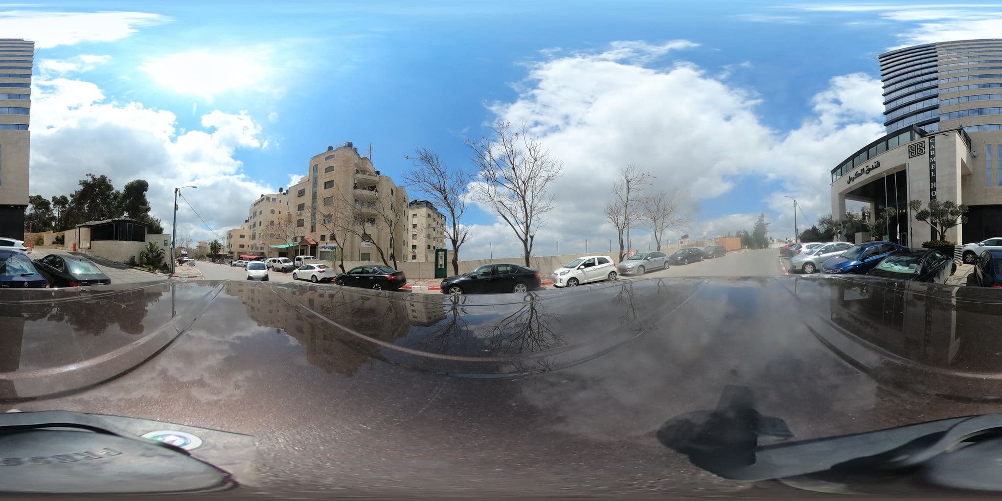 Street view near Carmel Hotel Ramallah, Ramallah — © 360ms (CC BY-SA · Mapillary)