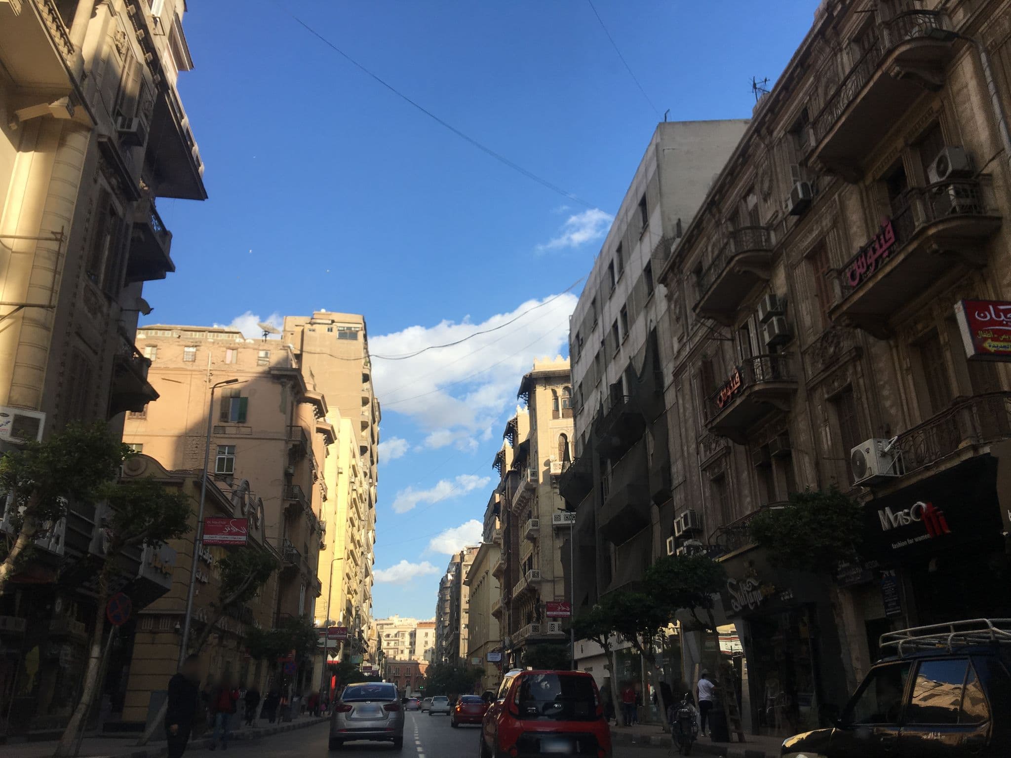 Street view near Malak Palace Cairo Hotel, Būlāq Abū al ‘Ilā — © myoussef87 (CC BY-SA · Mapillary)