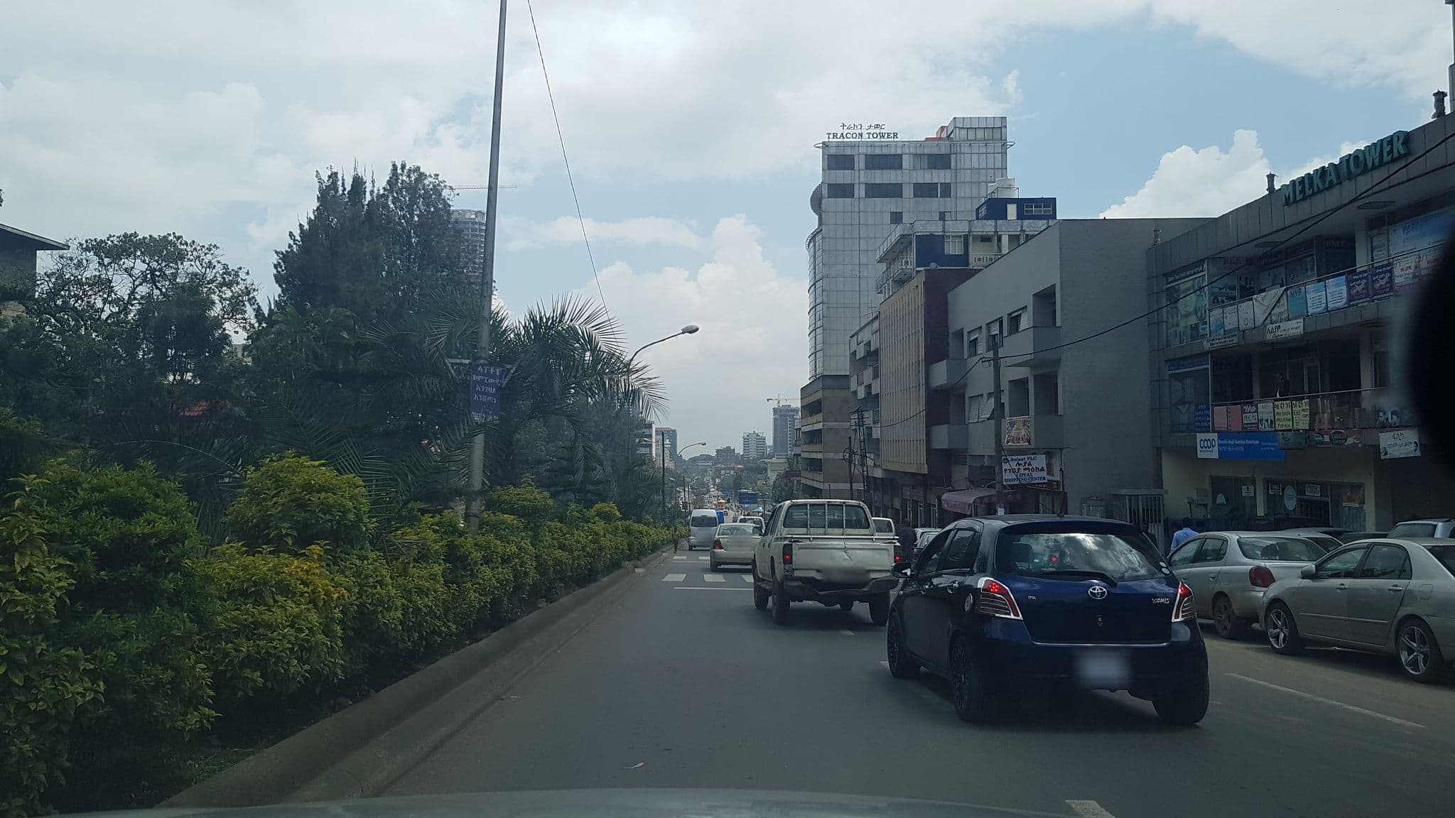 Street view near Melka International Hotel (Addis Ababa), Addis Ababa — © sinnshaw (CC BY-SA · Mapillary)