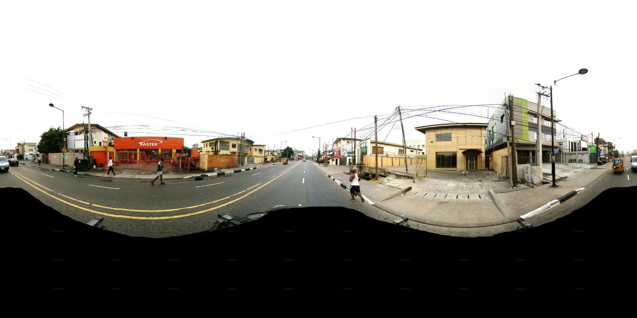 Street view near Gurunar Guesthouse Ikoyi, Obalende — © moriwo (CC BY-SA · Mapillary)