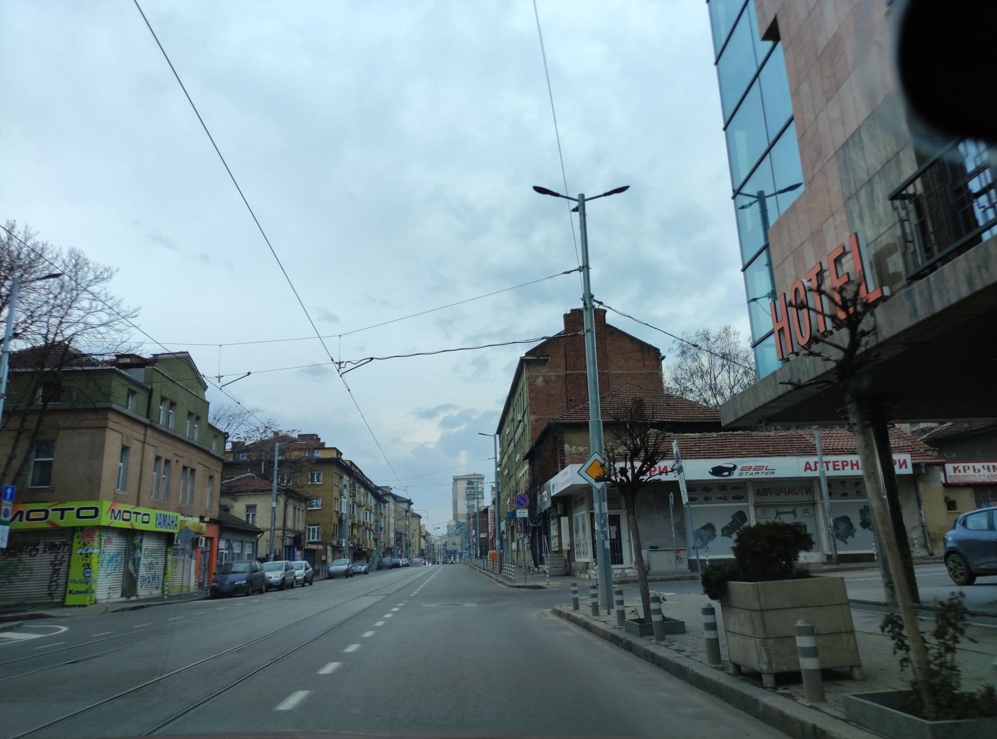 Street view near Budapest Hotel Sofia, Sofia — © neau (CC BY-SA · Mapillary)