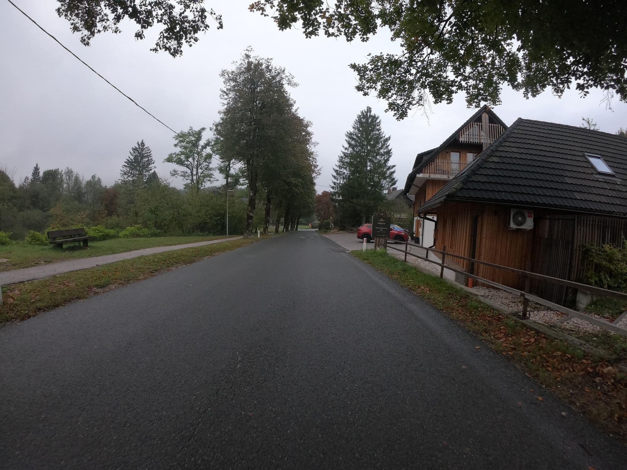 Street view near Majerca Hotel in restavracija, Bohinjska Bistrica — © joostjakob (CC BY-SA · Mapillary)