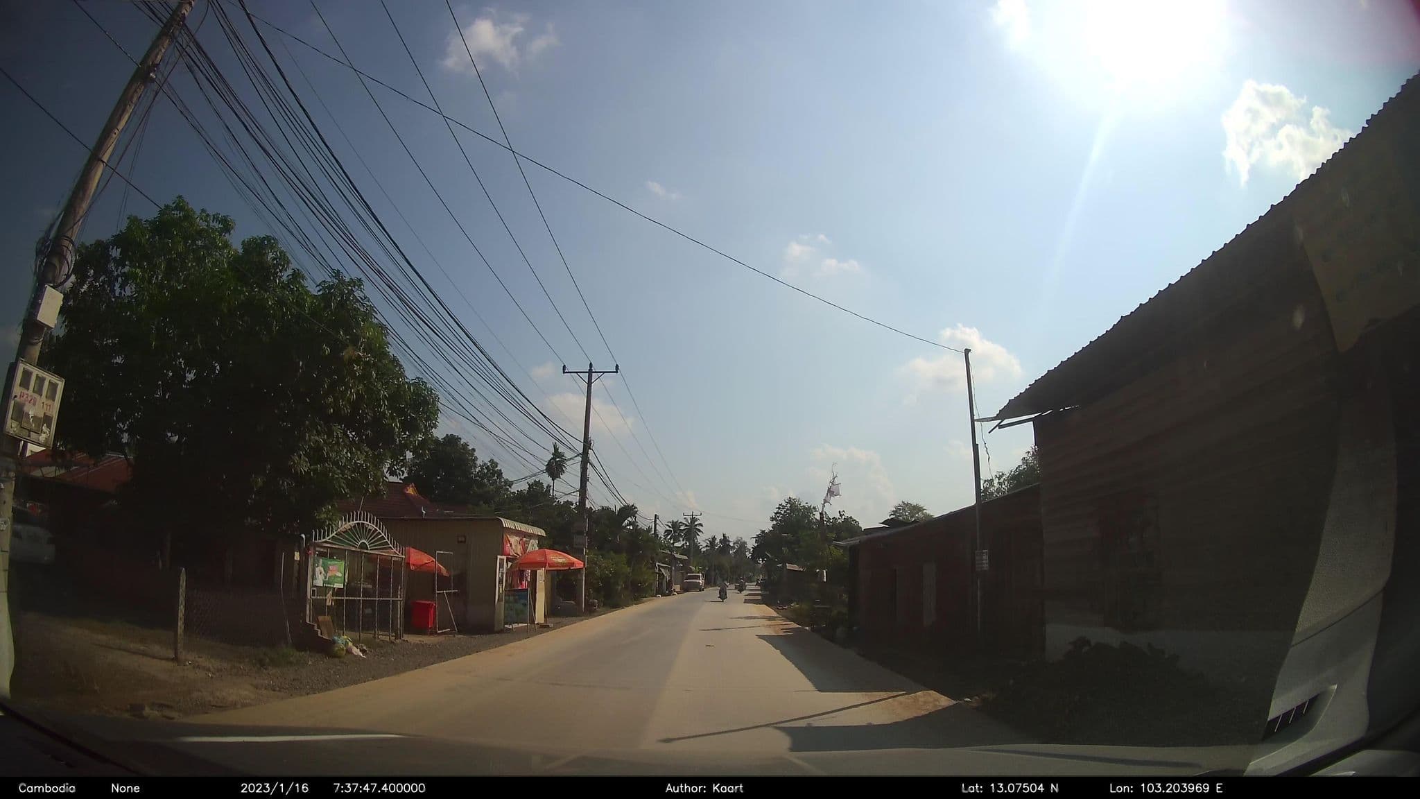 Street view near To Wat Ta Moem Homestay, Battambang — © kaart_2 (CC BY-SA · Mapillary)